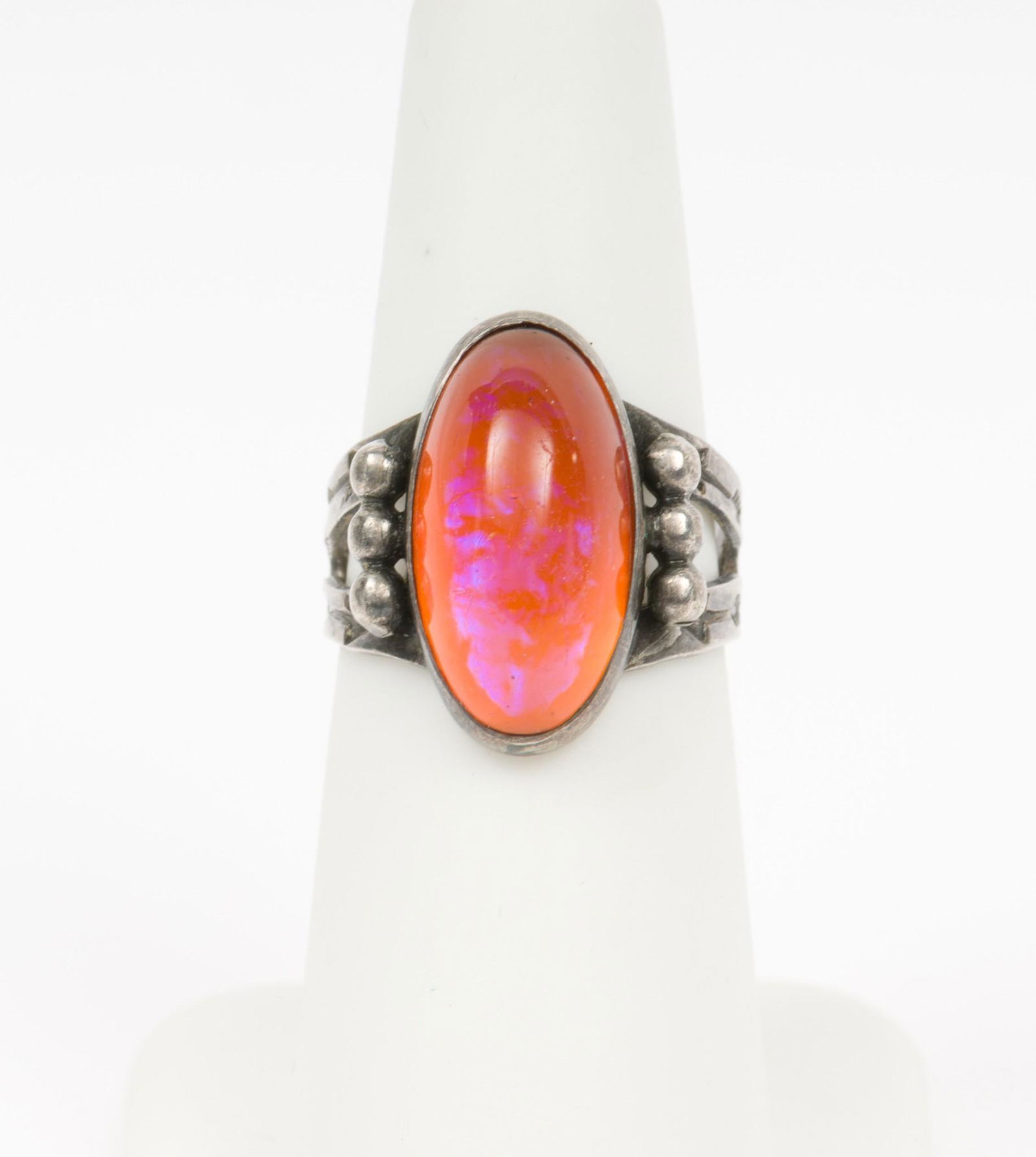 Silver & Lucite Ring (1 of 3)