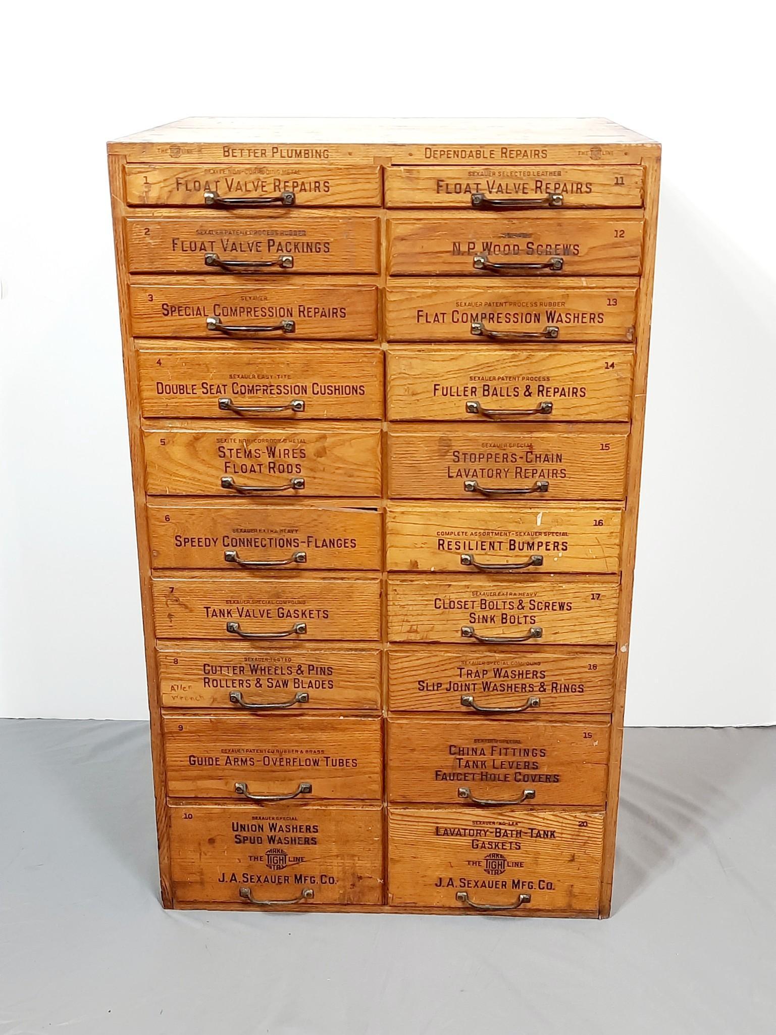 The Tight Line Plumbers Parts Cabinet (1 of 9)