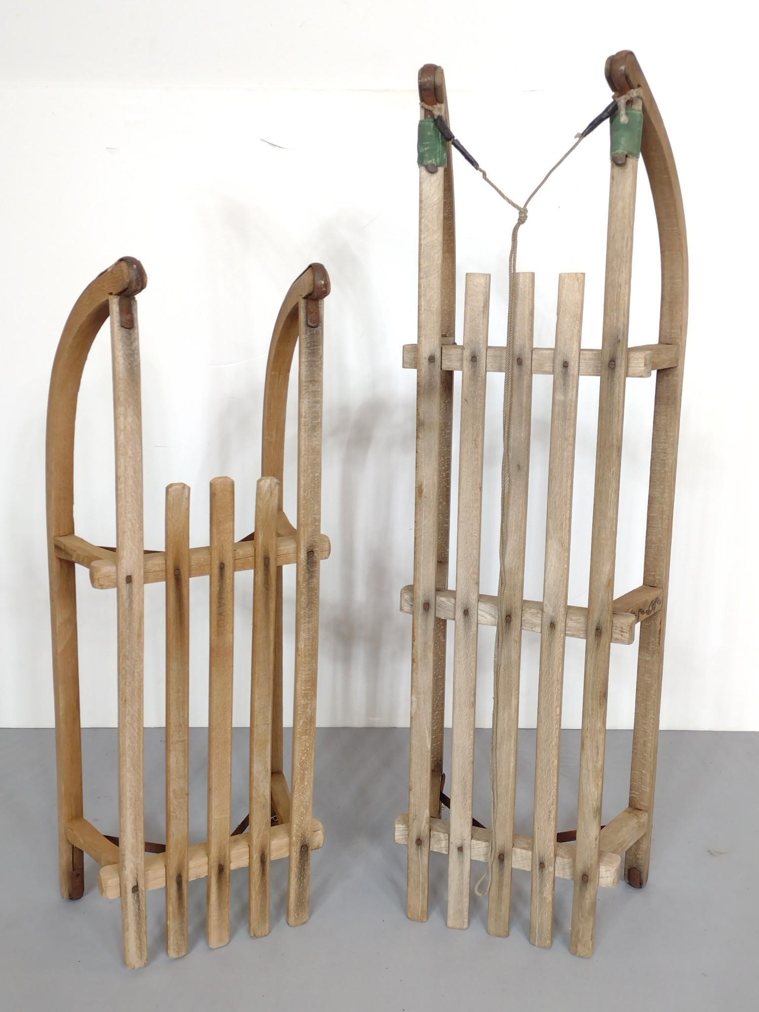 2 Vintage Swiss Sleds (1 of 6)