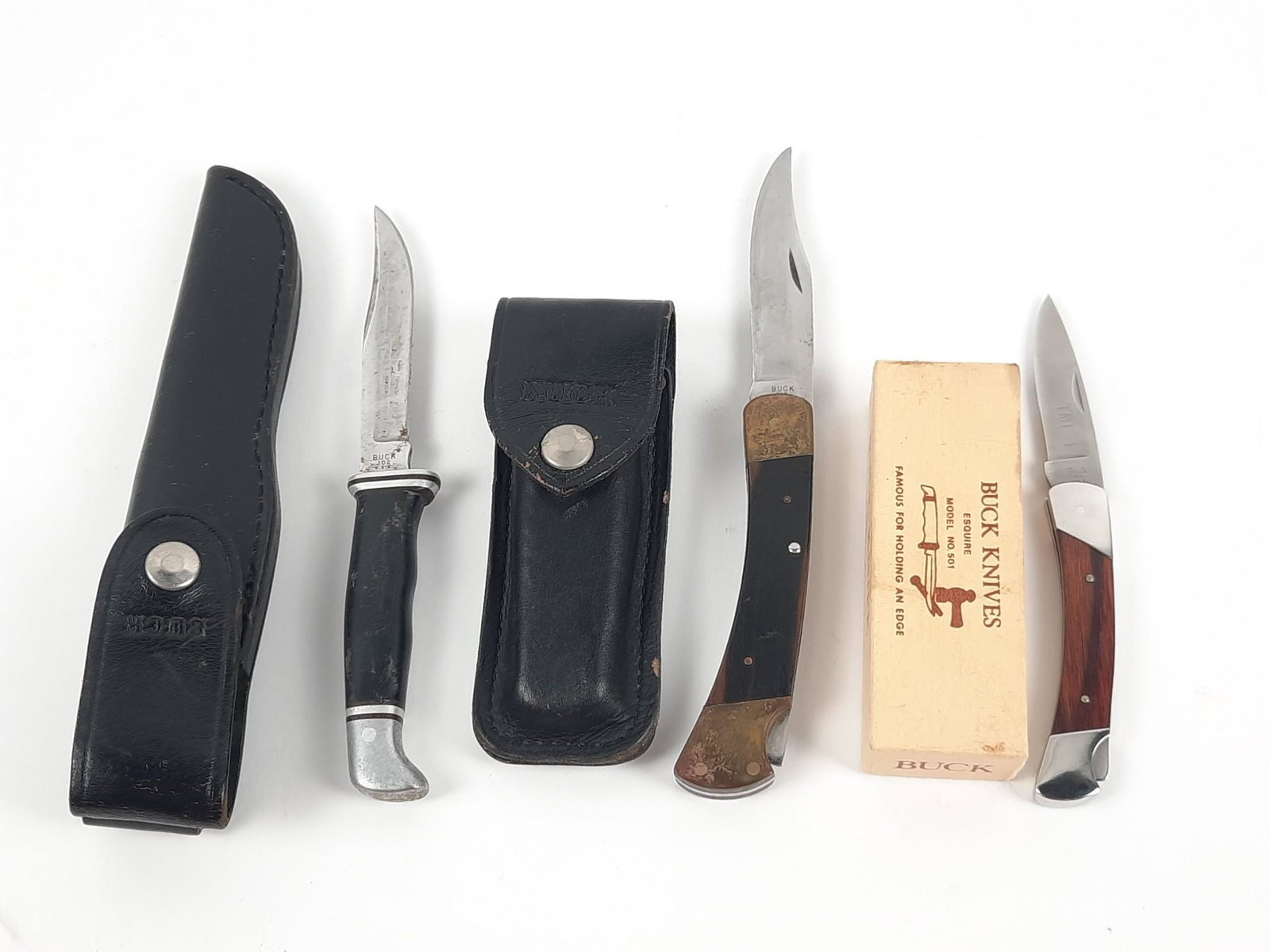 3 Buck Knives incl Folding (1 of 5)