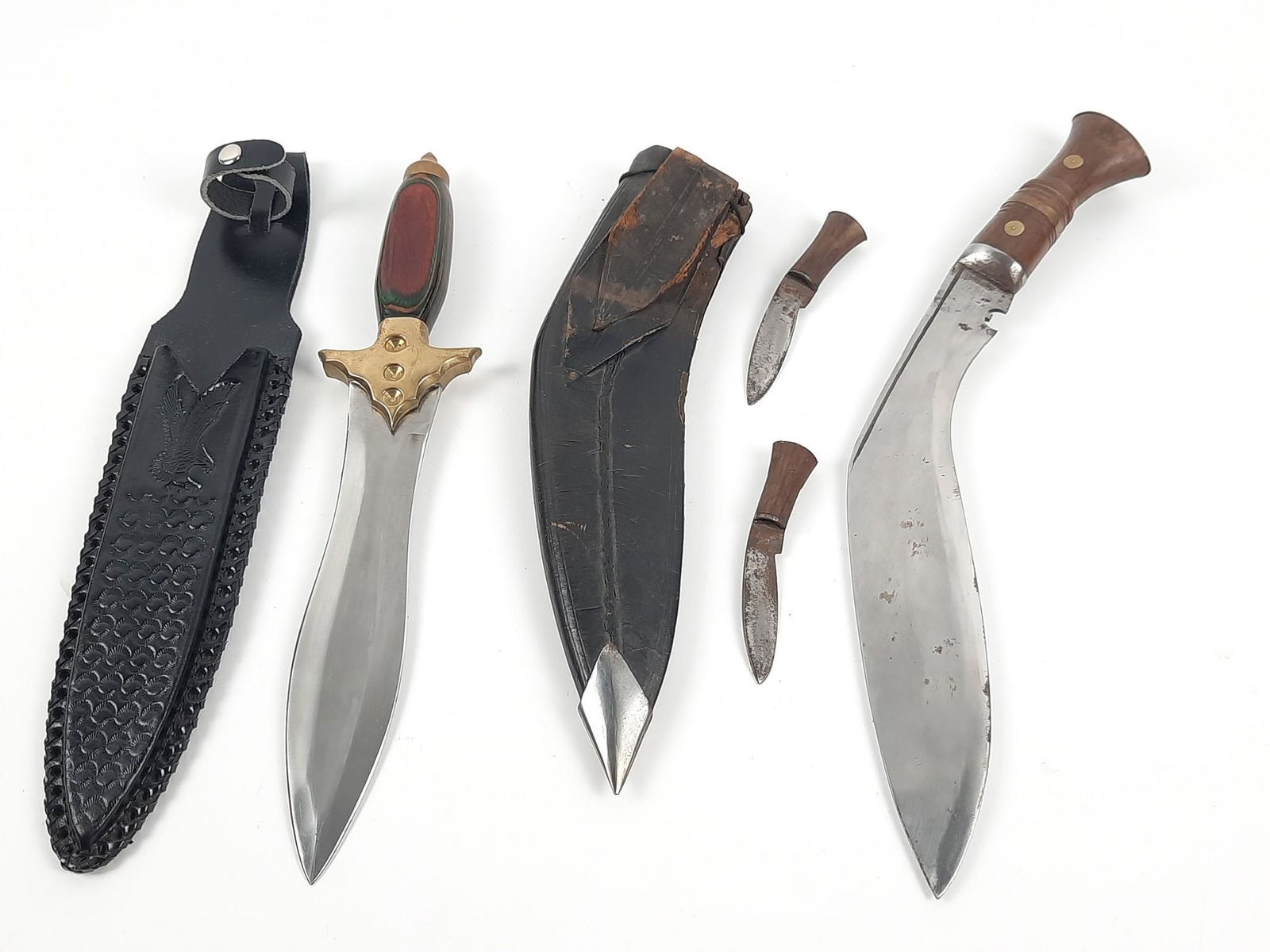 4 Pcs incl 3 Pc Khukuri Set (1 of 6)