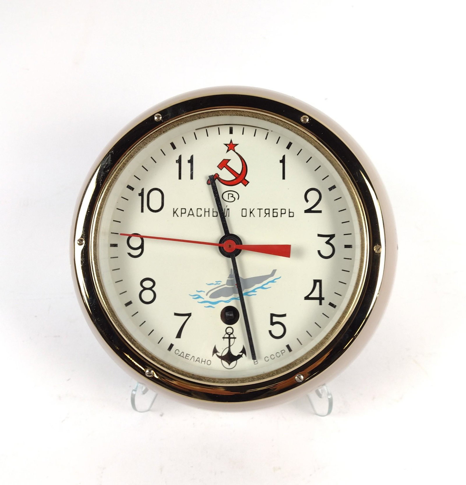 K Pachbin Submarine Clock: Starts and stops. Serial number 9560. JB IMPORTANT: Before bidding, please read the terms and conditions. When you registered for the auction you agreed to these terms and will be required to comply w