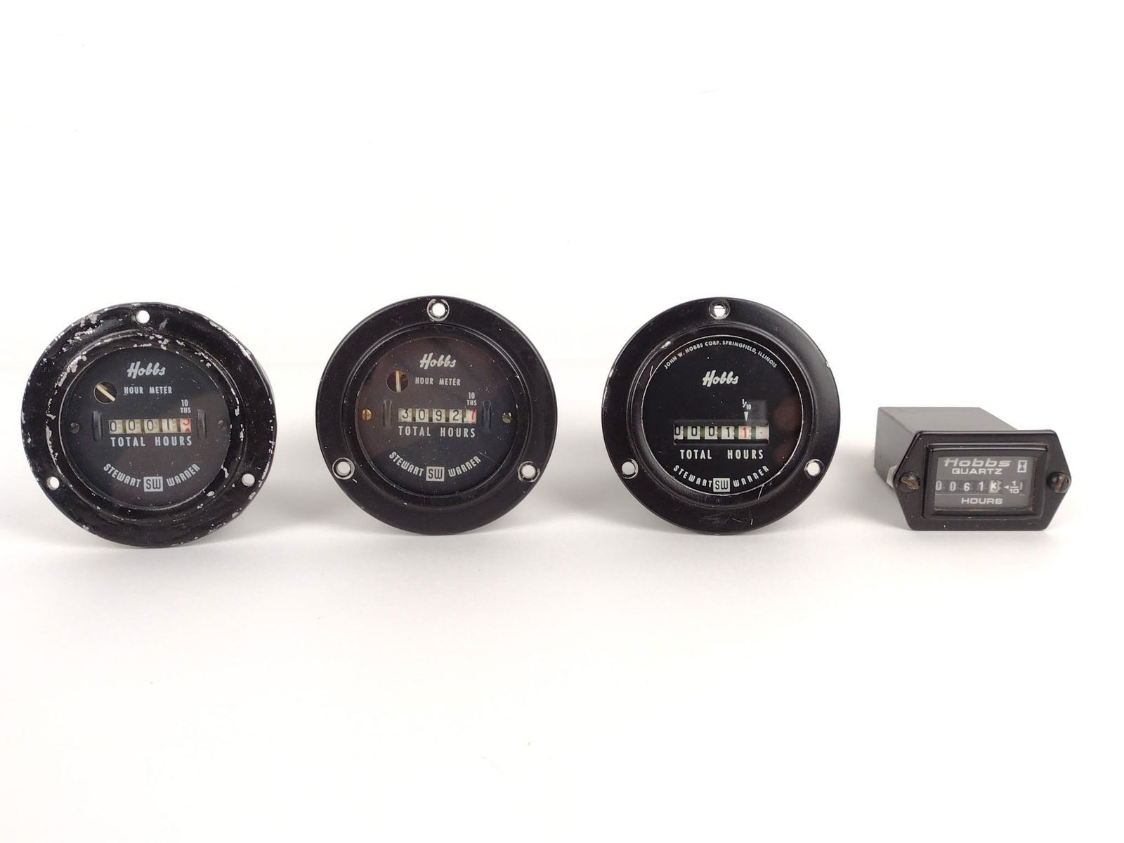 4 Hobbs Gauges & Meters Incl Aircraft (1 of 8)