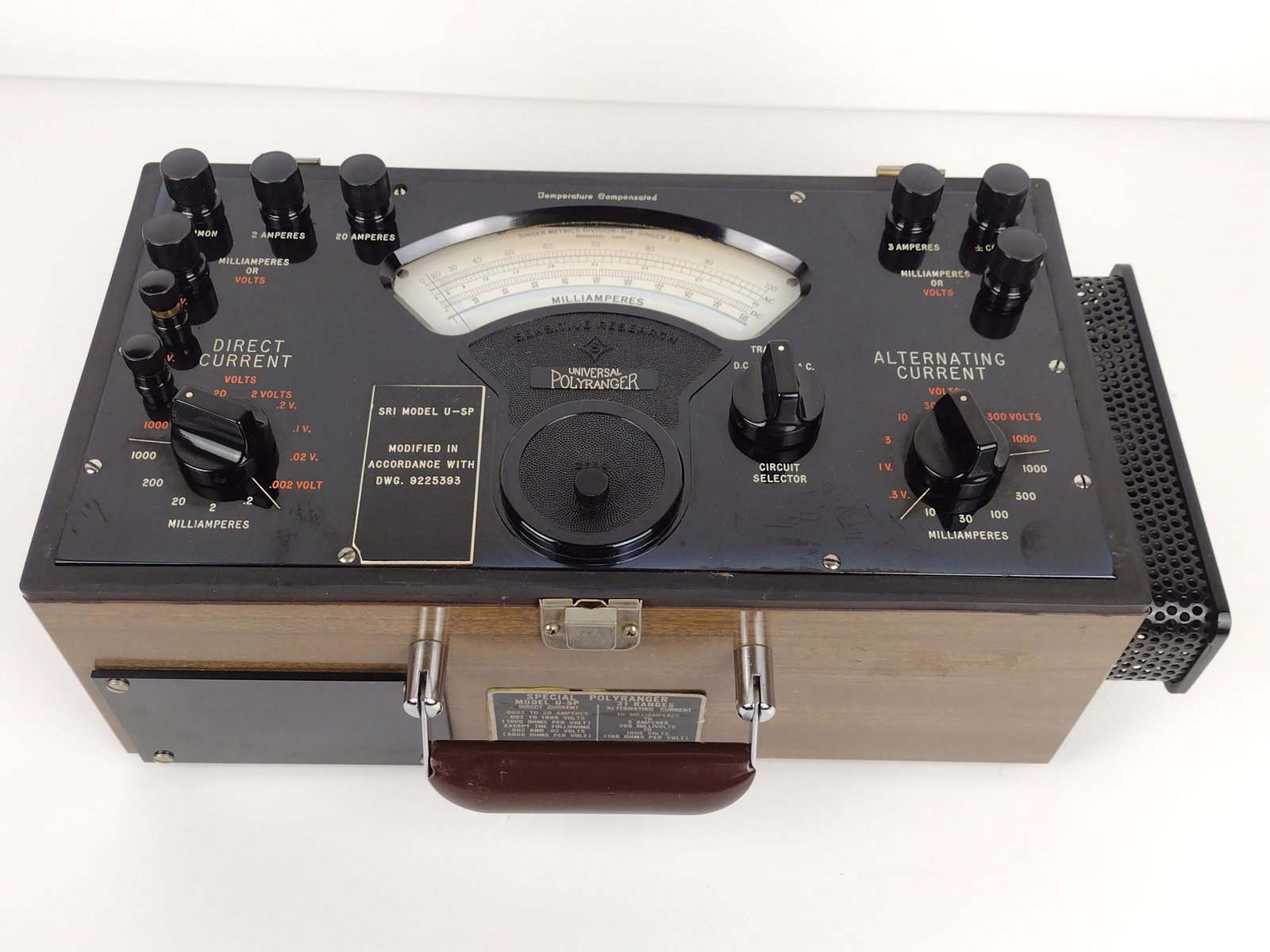 Universal Polyranger Special Model U-SP: 15" wide X 7-1/2" deep X 6-1/2" high. Sensitive Research Instrument Corp. MG. IMPORTANT: Before bidding, please read the terms and conditions. When you registered for the auction you agreed to these t