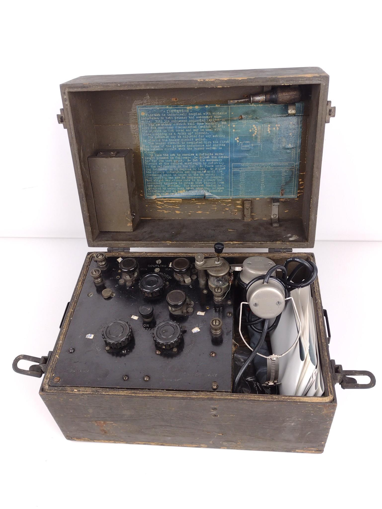 US Army Radio Receiving Set Box (1 of 5)