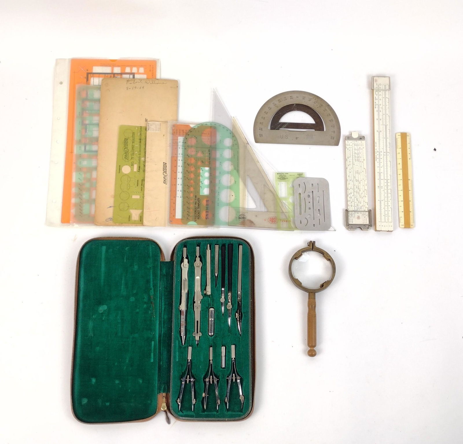 20 Pcs Drafting Tools incl Drafting Tool Set (1 of 3)
