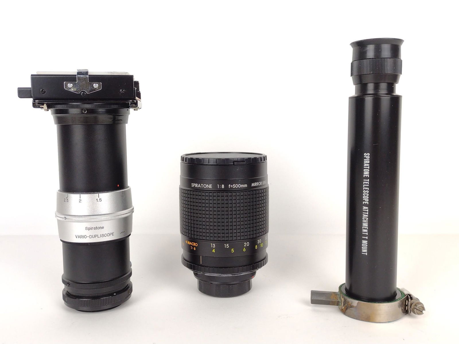 3 Spiratone Lenses & Mounts (1 of 5)