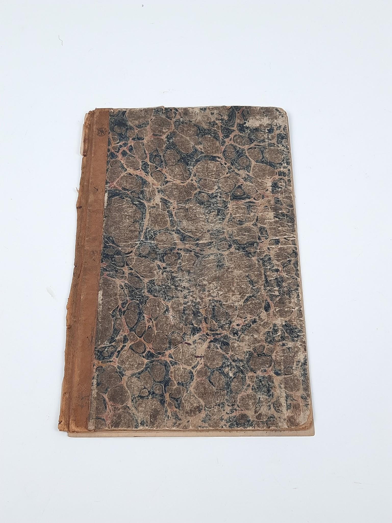 13 Hand Inscribed Pages with Poem Tipped In: 1870 James Dougherty Commonplace Book. Commonplace books are a way to compile knowledge, usually by writing information into books. They have been kept from antiquity, and were kept particularly durin