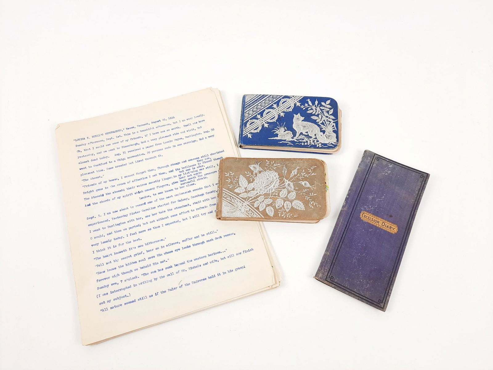 4 Pcs incl Excelsior Diary 1879 Transcribed (1 of 9)