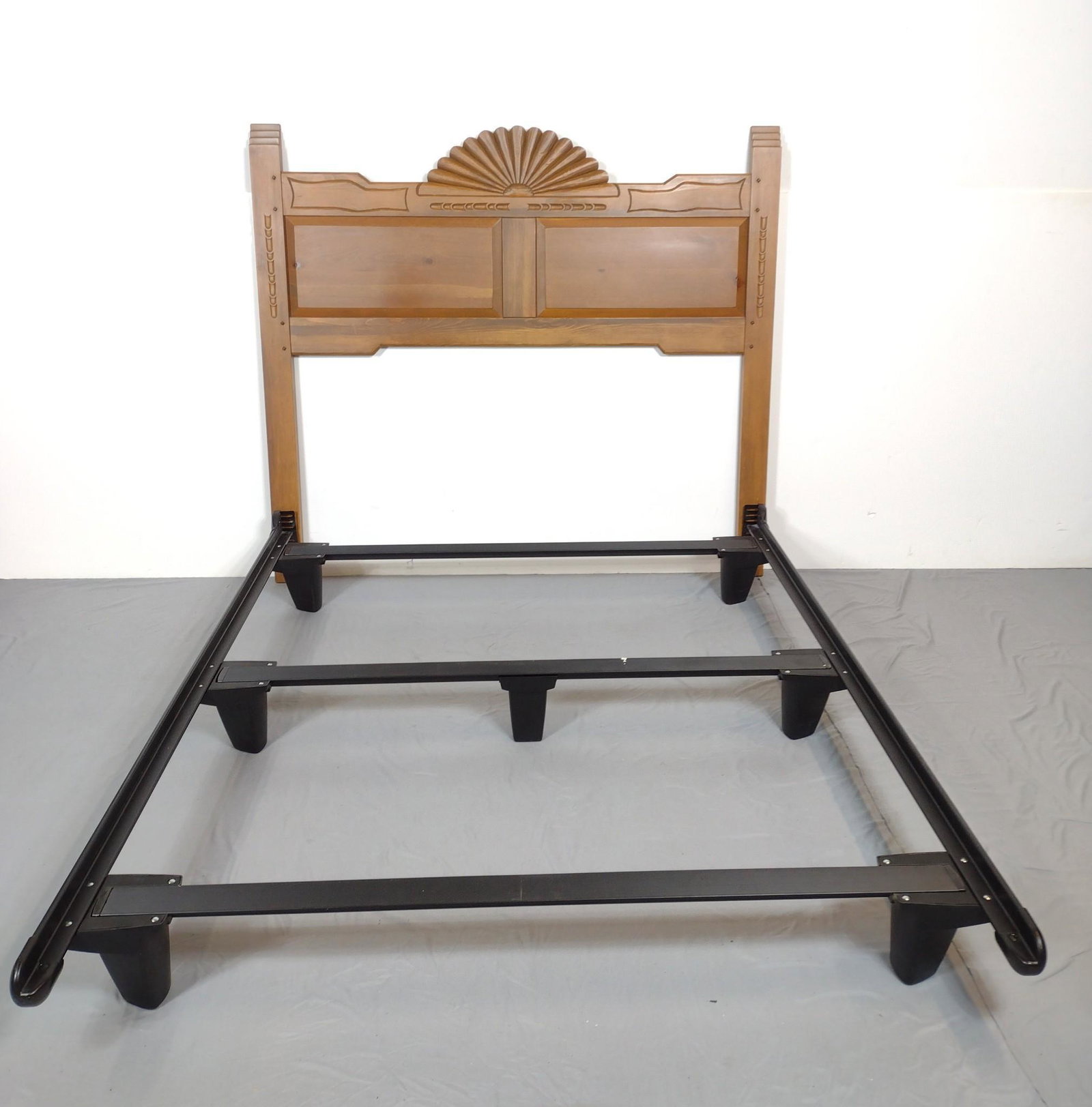 Esperanza Sunburst Queen Bed: 63" wide X 78" deep X 56" high. Scottsdale, AZ. MG. IMPORTANT: Before bidding, please read the terms and conditions. When you registered for the auction you agreed to these terms and will be required 