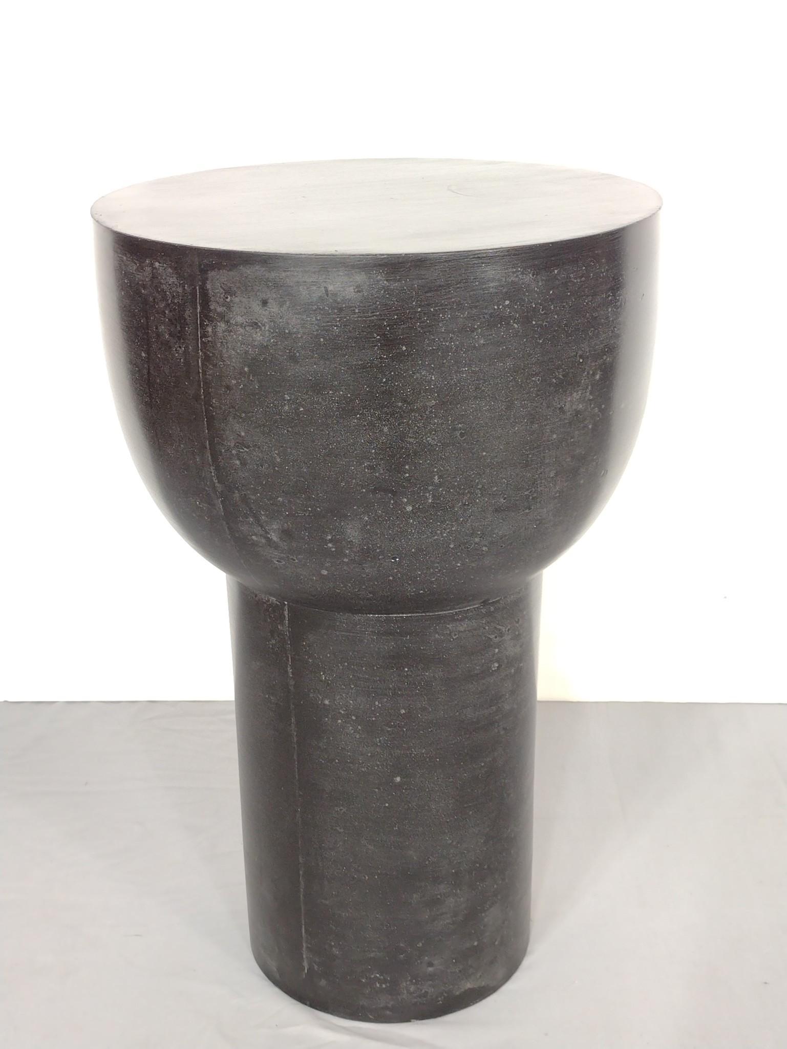 Arena Drum Table: 16" diameter X 25-1/4" high. Has a few light scratches. MG. IMPORTANT: Before bidding, please read the terms and conditions. When you registered for the auction you agreed to these terms and will be r