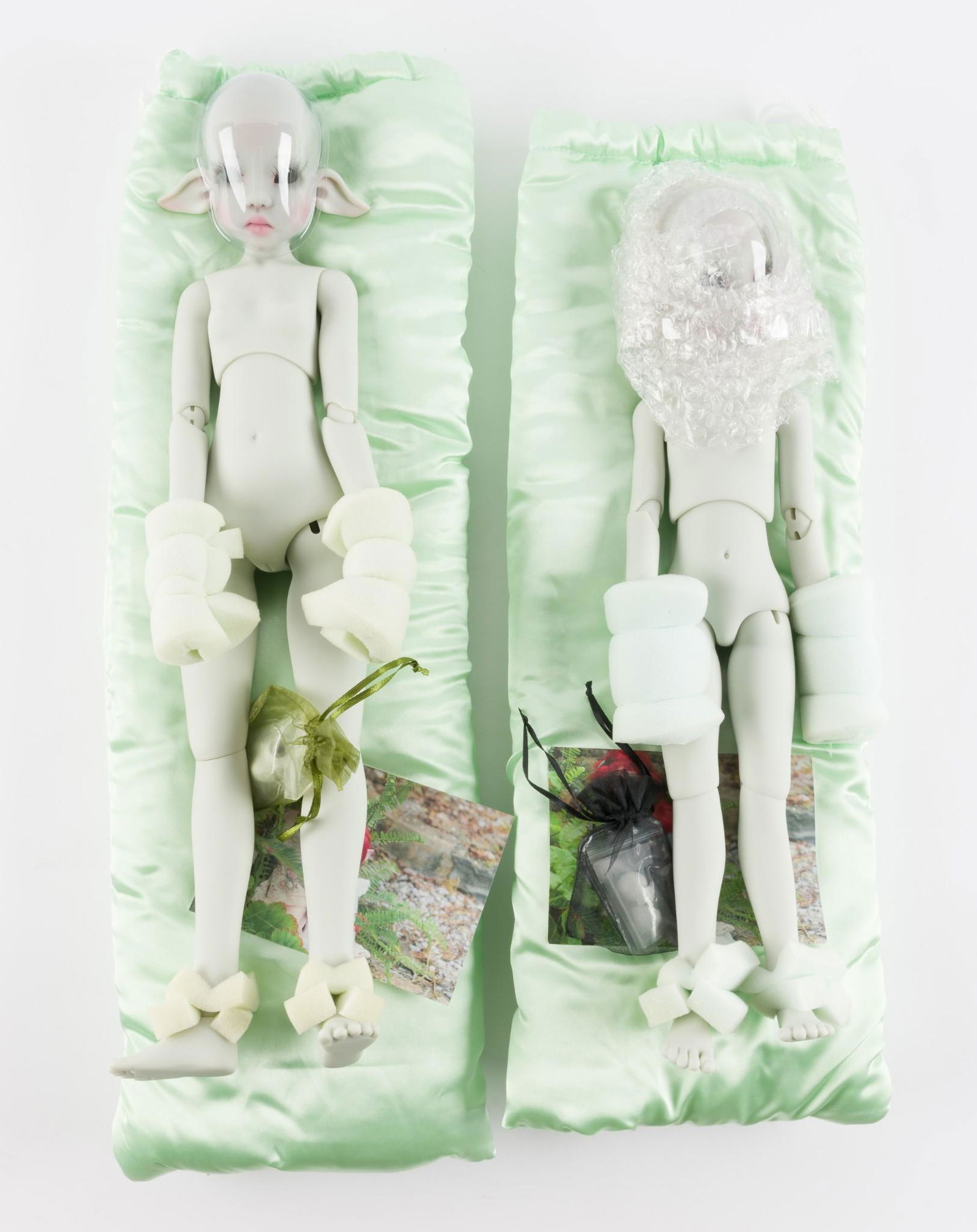 2 Kaye Wiggs Kaze Kidz Gray Elf Dolls (1 of 5)