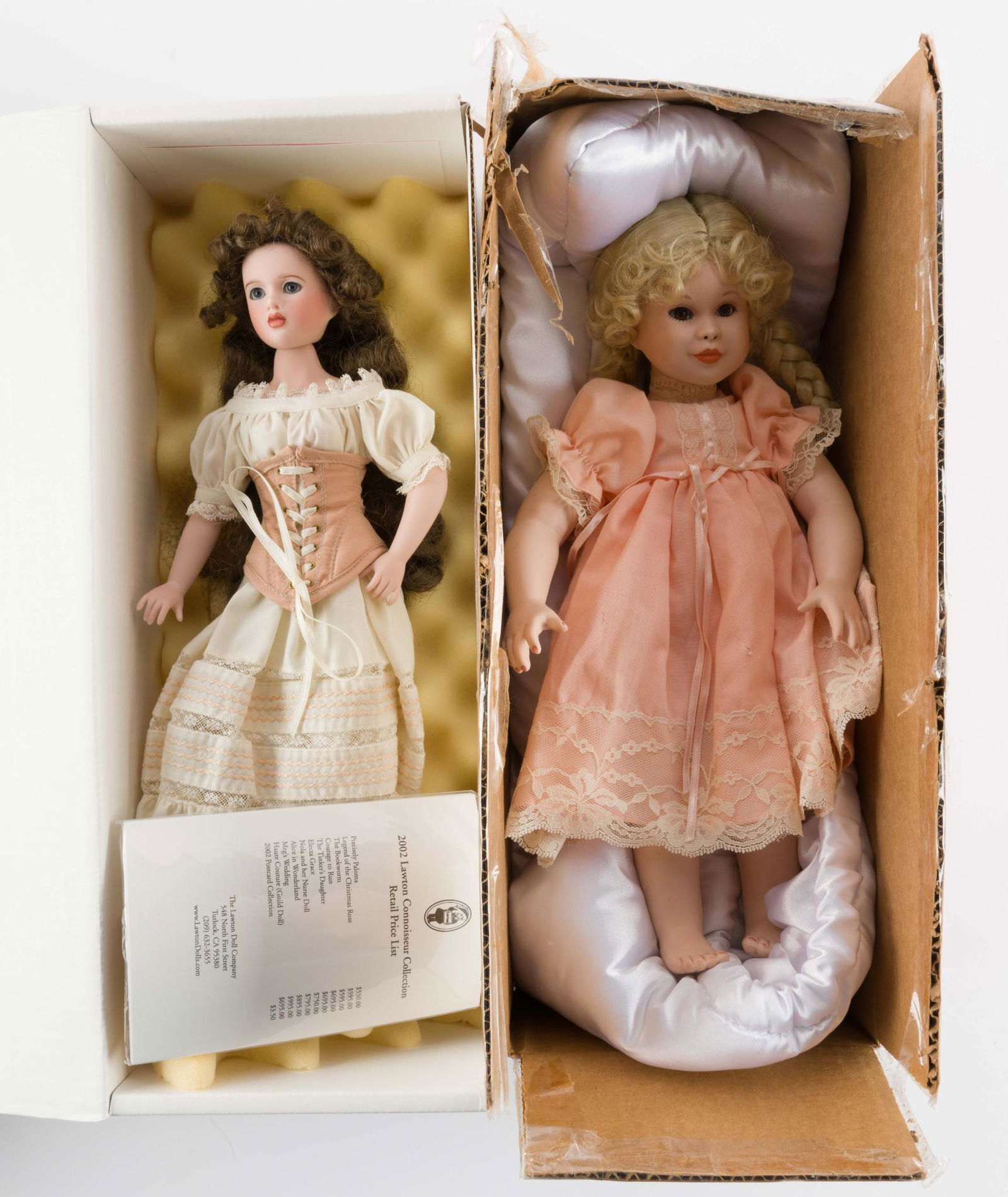 2 Lawton Doll Company Dolls, 1 in OB (1 of 4)