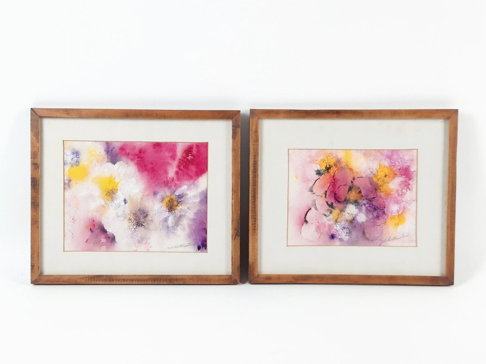 2 Mary E. Hottenstein (1918-2008 Millersburg) Floral Watercolors (1 of 4)
