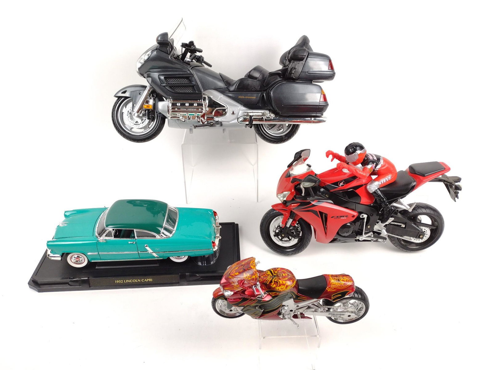 3 Replica Motorcycles and 1 Classic Car (1 of 5)