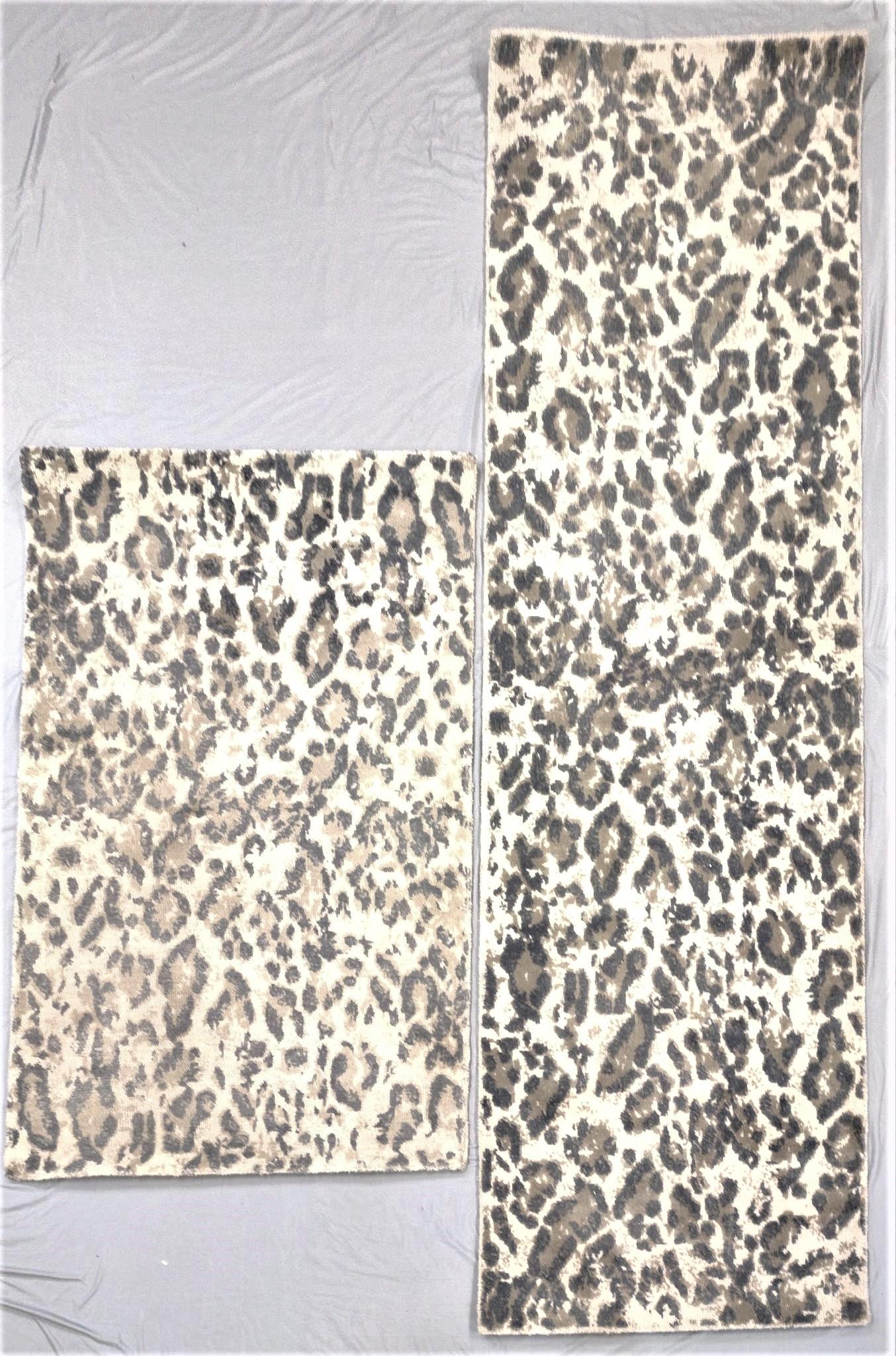 2 Pottery Barn Cheetah Print Rugs incl Runner (1 of 3)