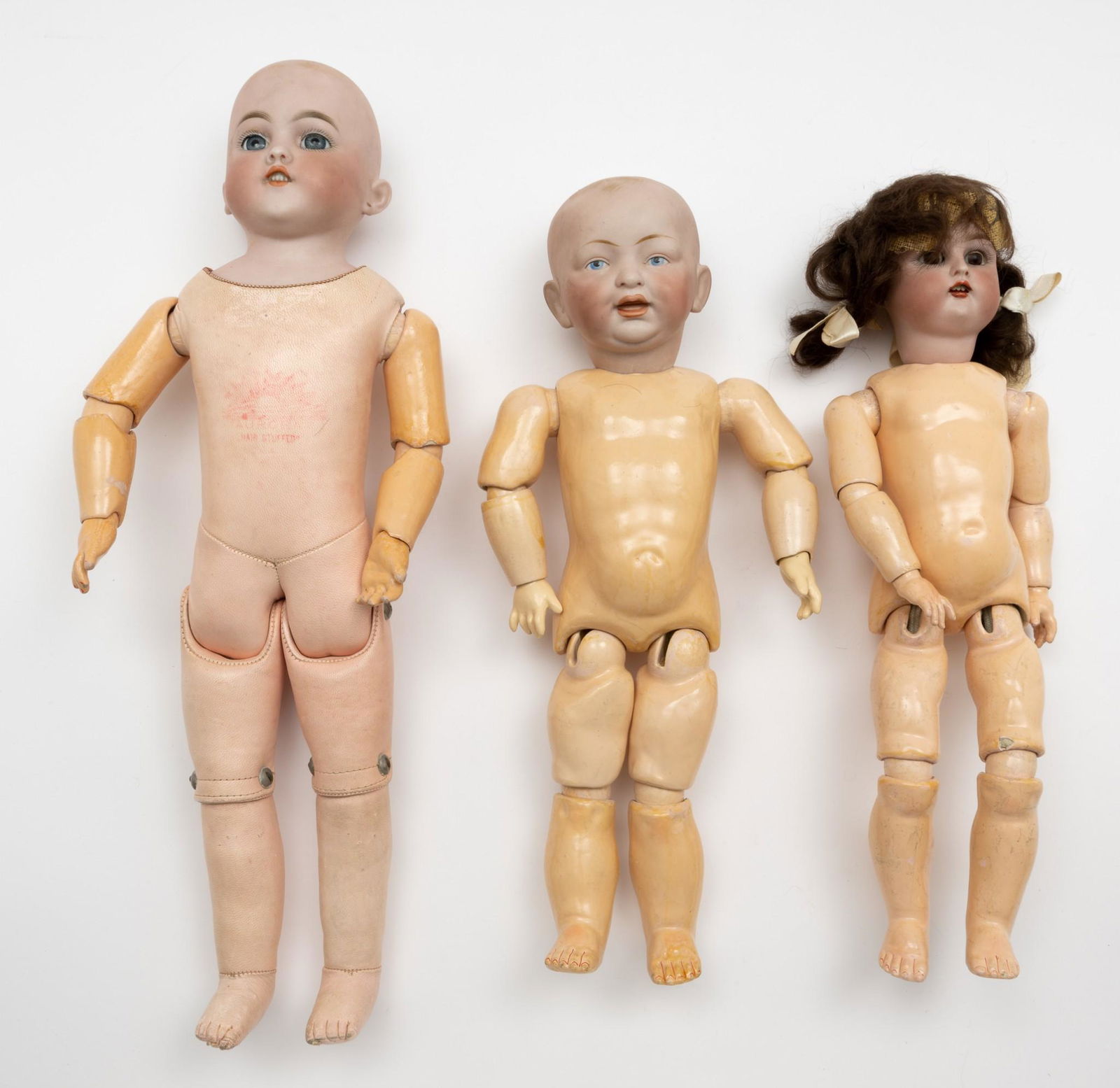 Three German Porcelain Dolls (1 of 8)