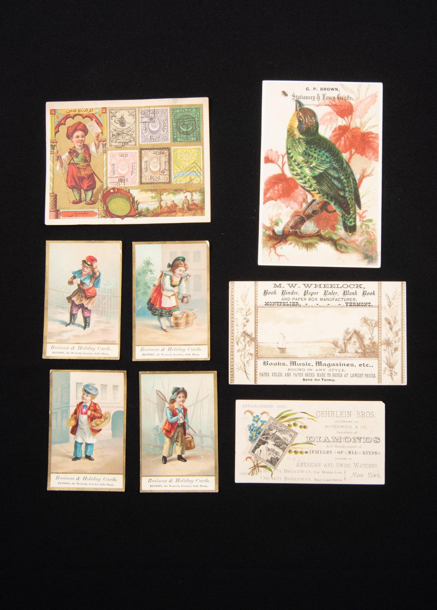 8 Stationary Trade Cards (1 of 2)