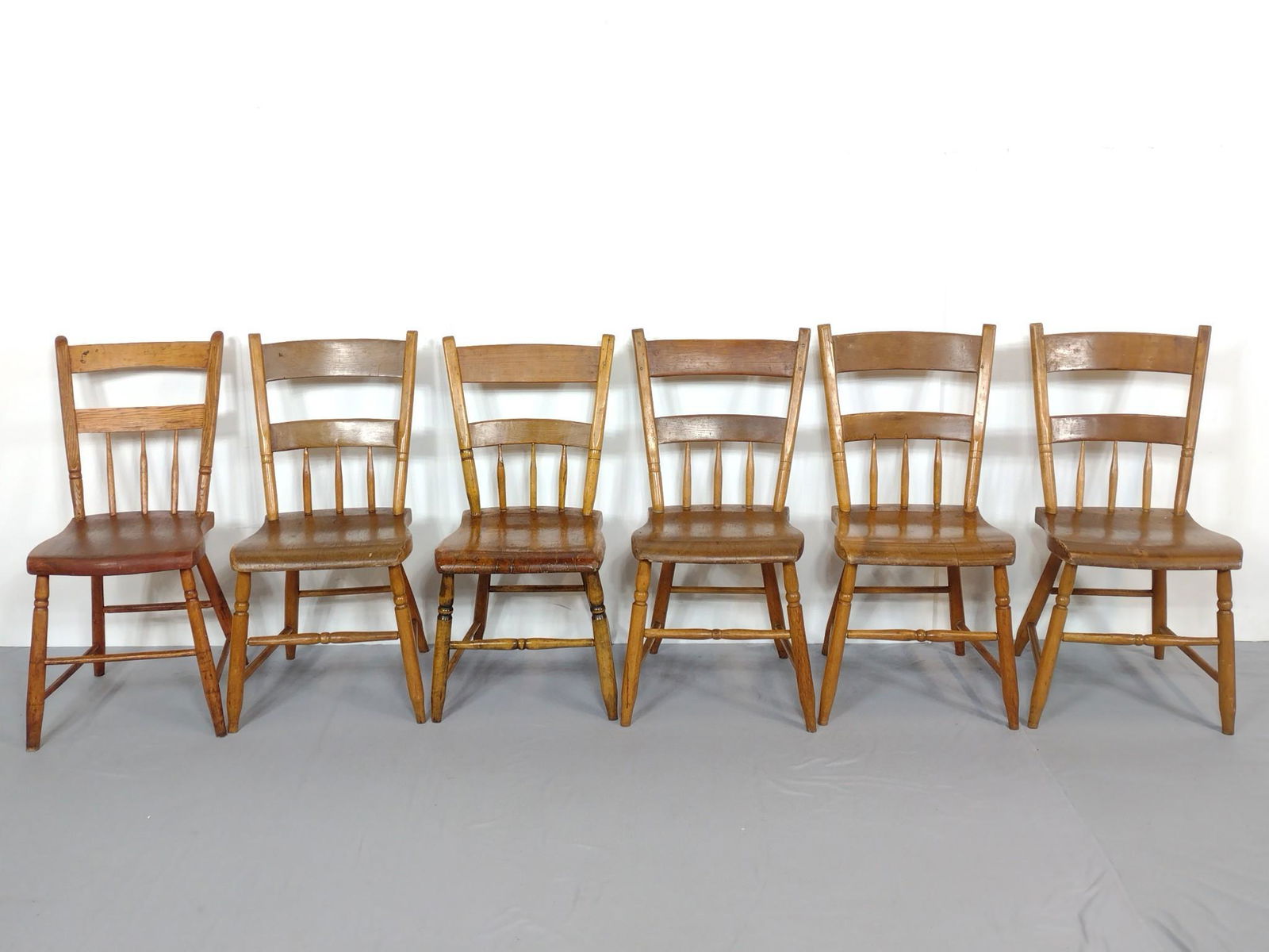 6 Plank Bottom Chairs (1 of 4)