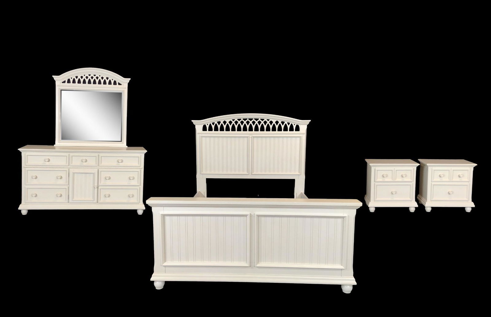 5 Pc White Bedroom Set (1 of 13)