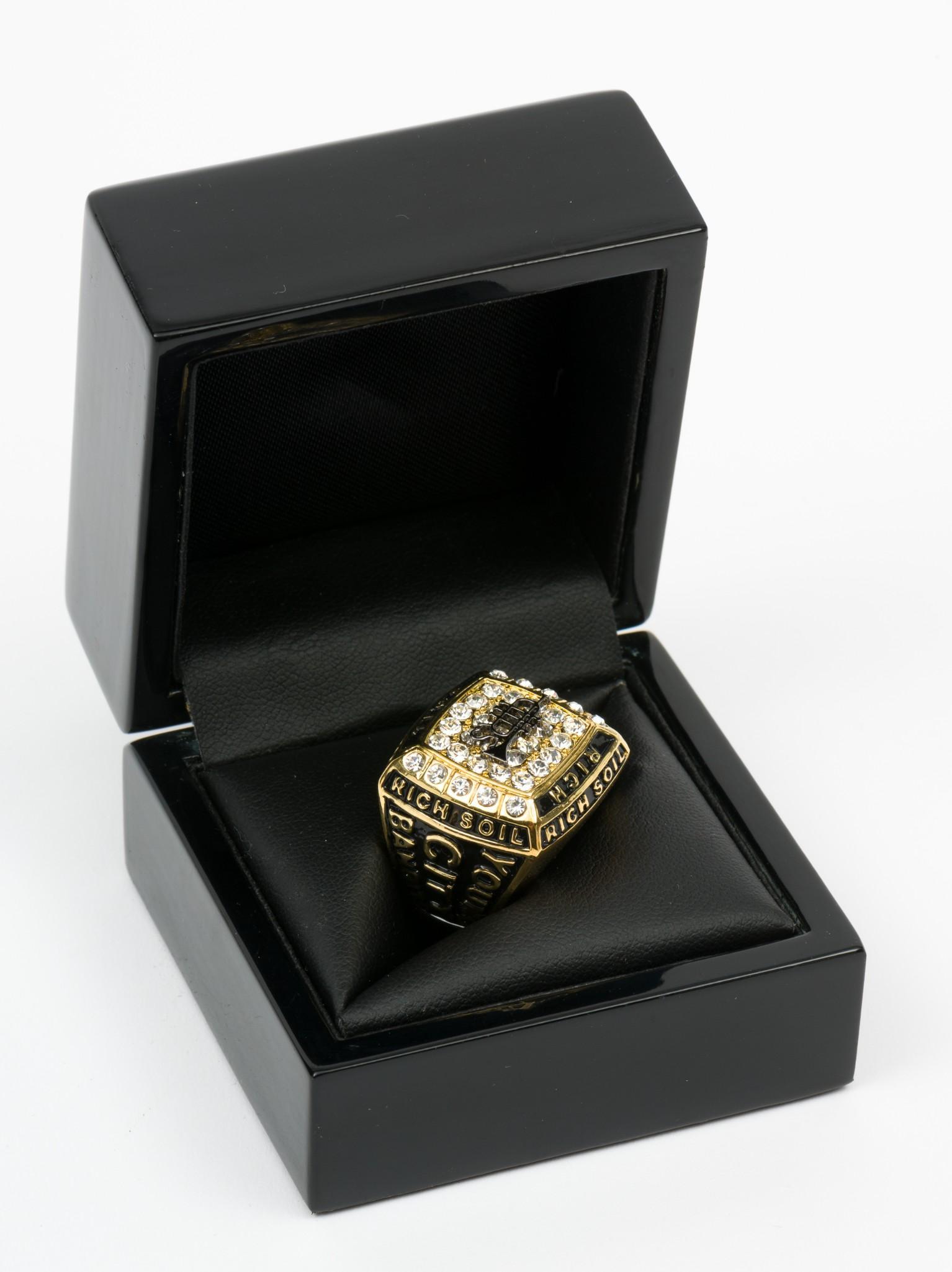 Lamar Odom Ltd Ed Bling Ring: From Lamar Odom's Rich Soil Company, Limited Edition. Given out at a gift lounge in Hollywood, circa 2009 to William Sanderson. Size 7. In original box. PROVENANCE: From the collection of William Sand