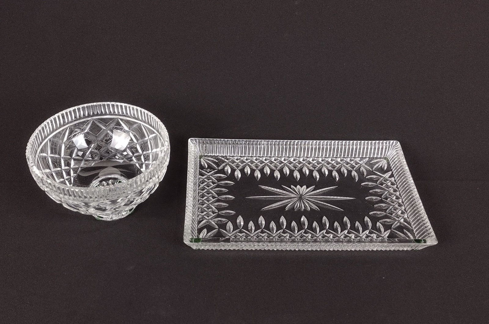 2 Pcs Waterford incl Tray (1 of 3)
