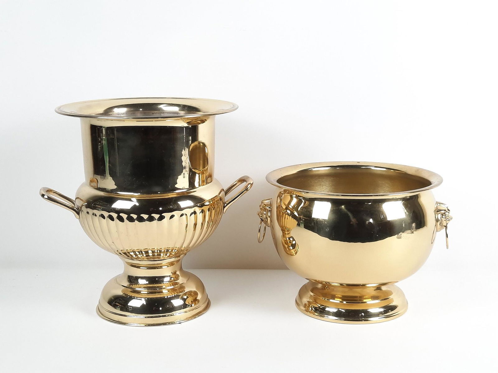 2 Brass Planters (1 of 1)