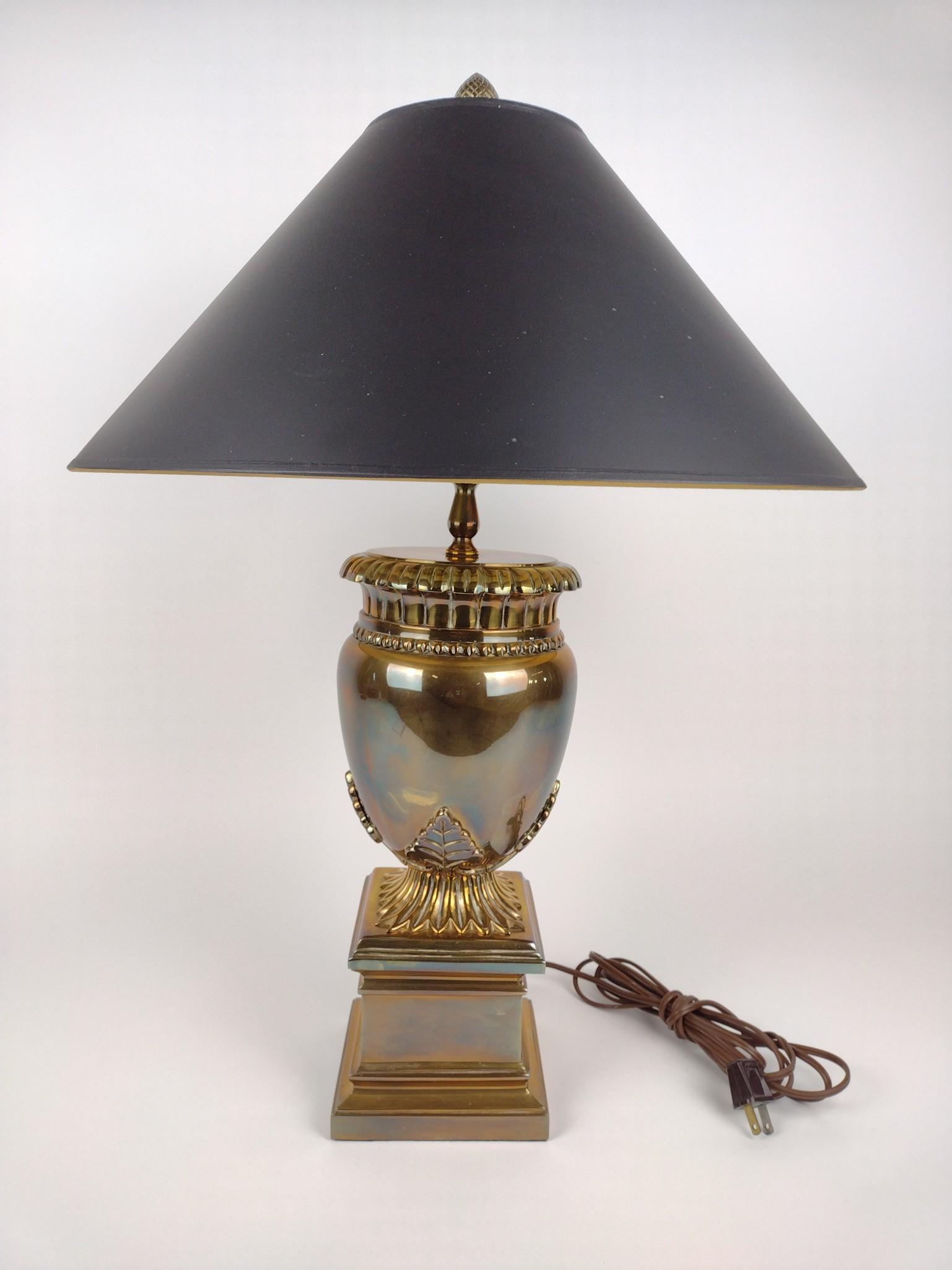 Heavy Brass Chapman Table Lamp (1 of 3)