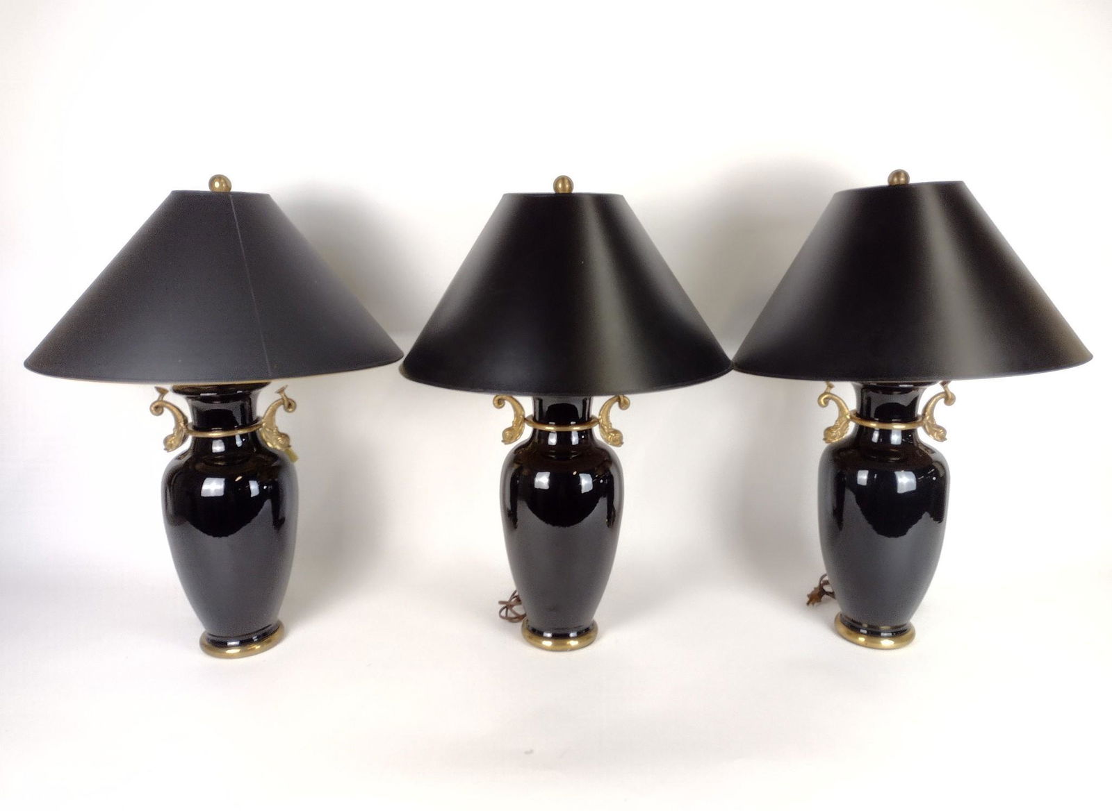 3 Chapman Lamps with Koi Fish Handles (1 of 3)