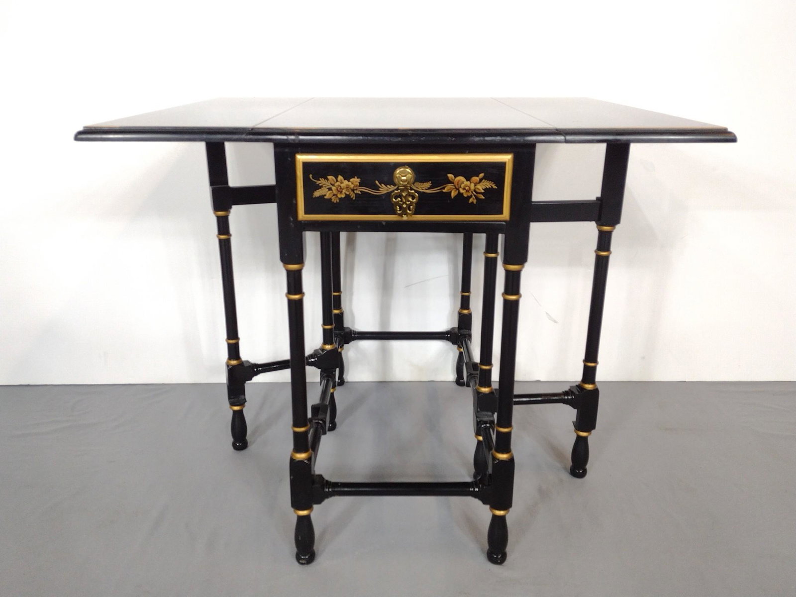 Drexel Heritage Chinoiserie Painted Gate Leg Table (1 of 6)