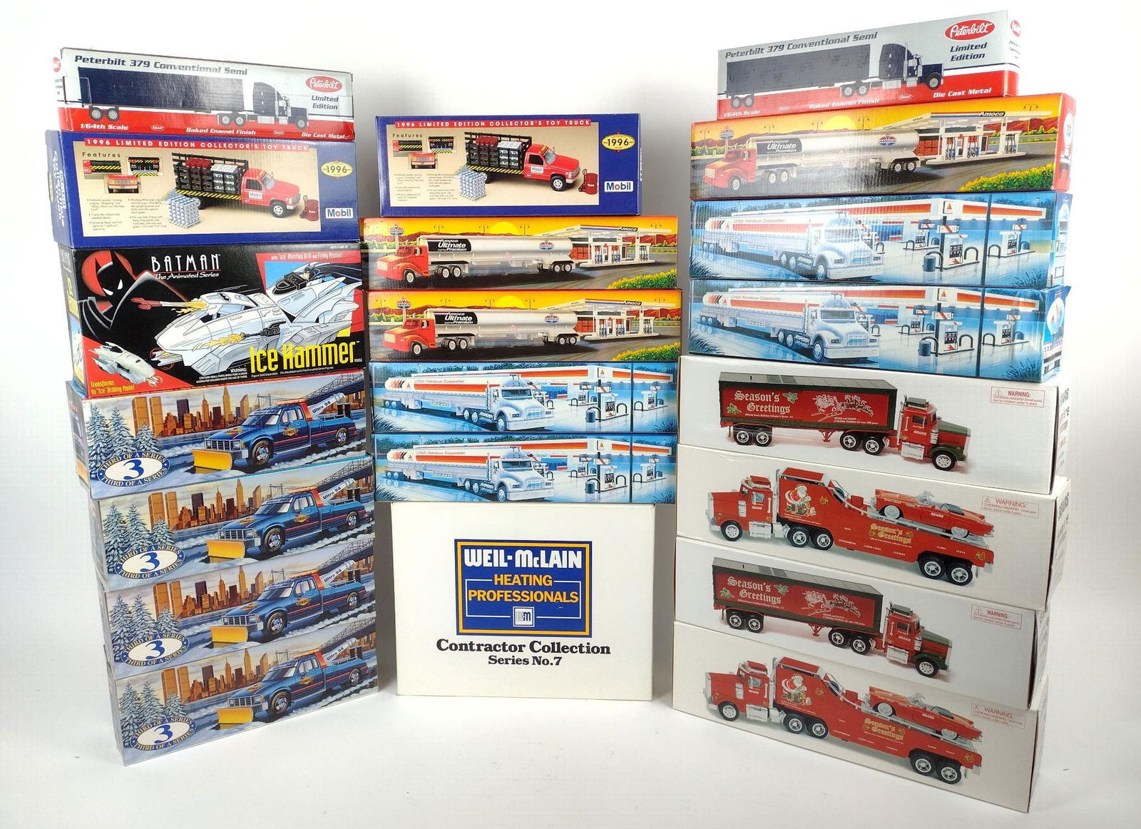 21 Toy Trucks incl Mobil: Also includes Citgo, Amoco, Sears, and more. MEG IMPORTANT: Before bidding, please read the terms and conditions. When you registered for the auction you agreed to these terms and will be required to