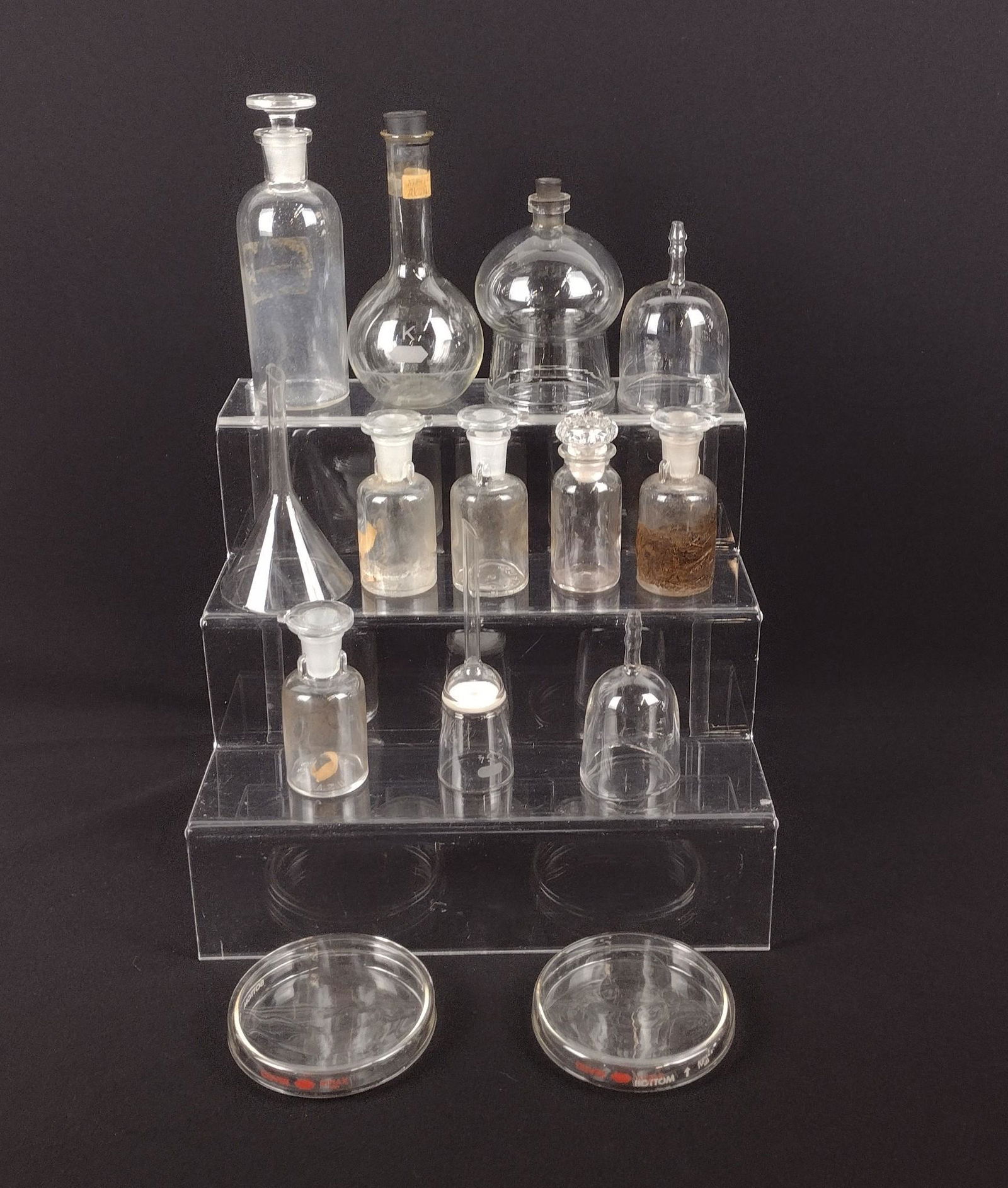 14 Glass Scientific Instruments incl Petri Dishes (1 of 5)