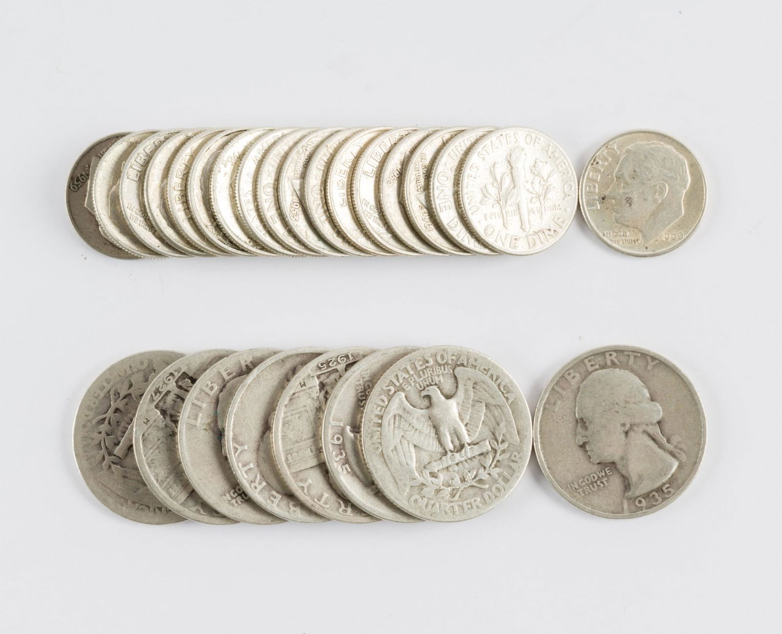 26 US Coins 1925-1964 (1 of 1)