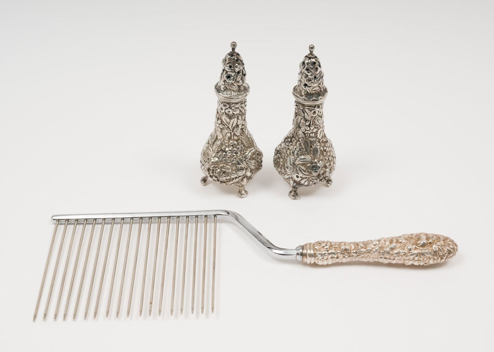 3 Stieff Sterling Repousse Table Articles (1 of 6)