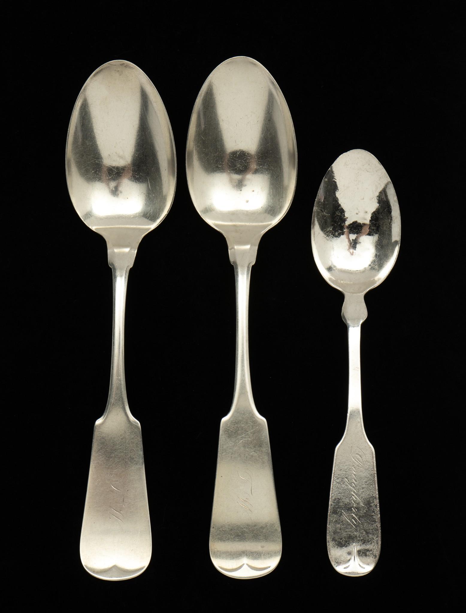 3 Sterling Monogrammed Spoons Incl Whiting Mfg. Co. (1 of 6)