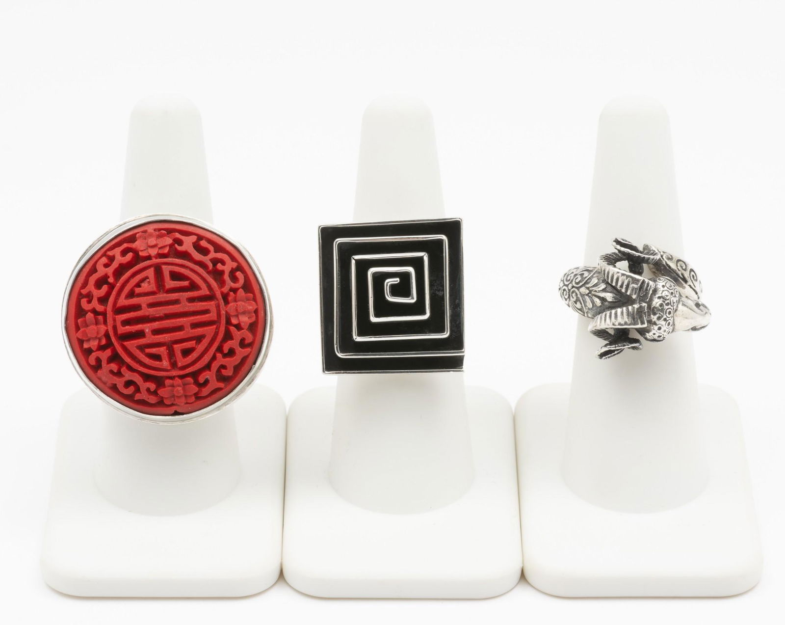 3 Sterling Rings Incl Mexican (1 of 11)