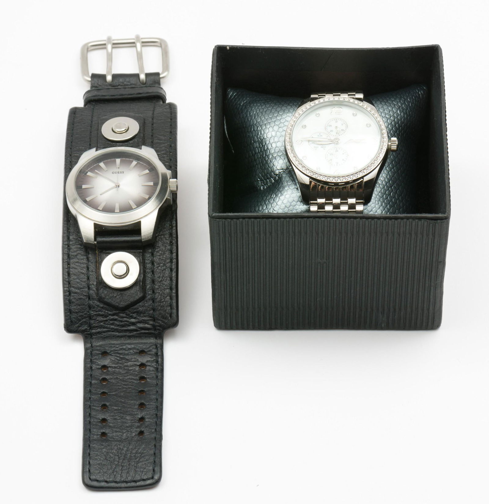 2 Gentleman's Wrist Watches, Guess And Arizona (1 of 10)