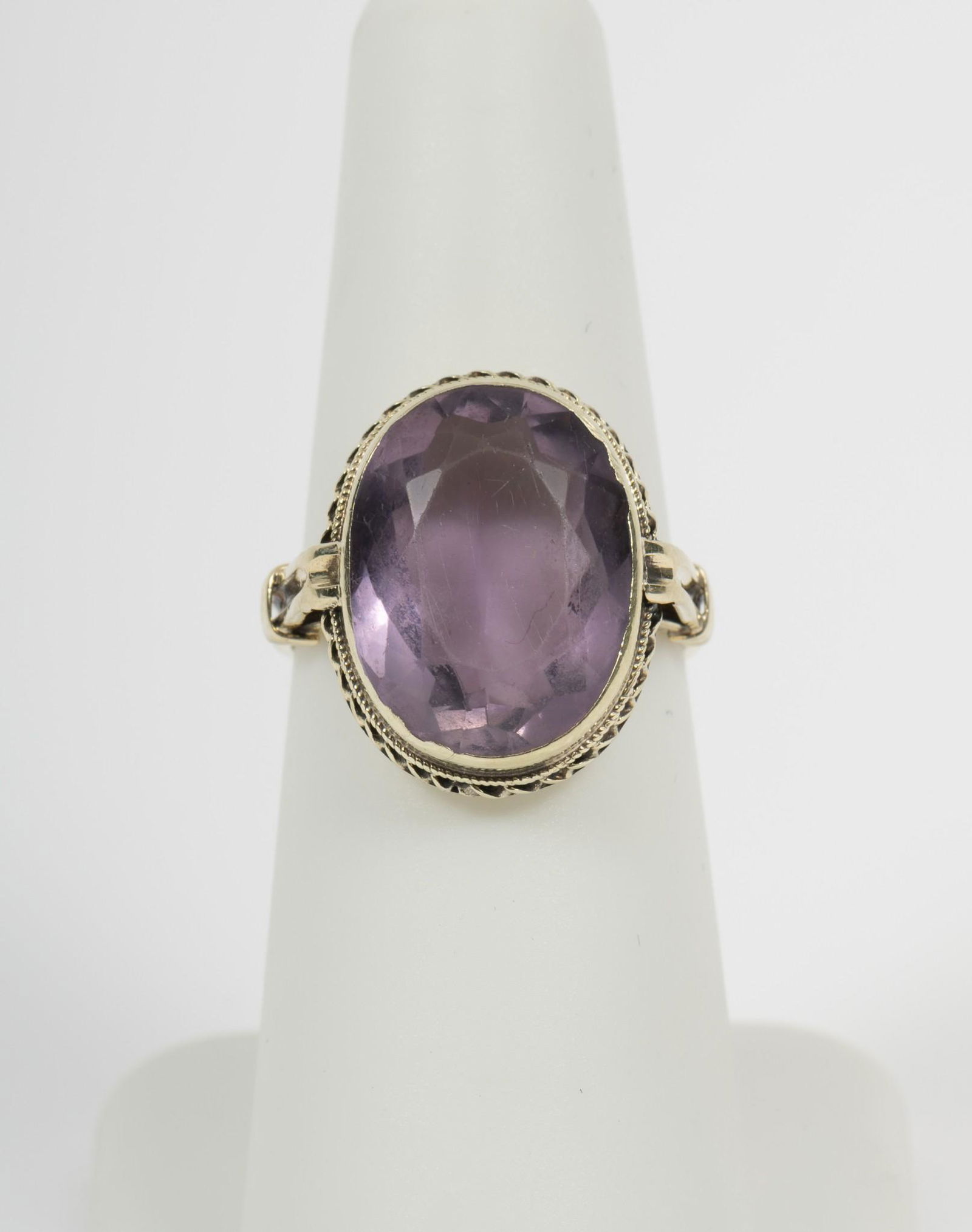 Vintage 14k And 5.74 Ct Amethyst Ring (1 of 4)