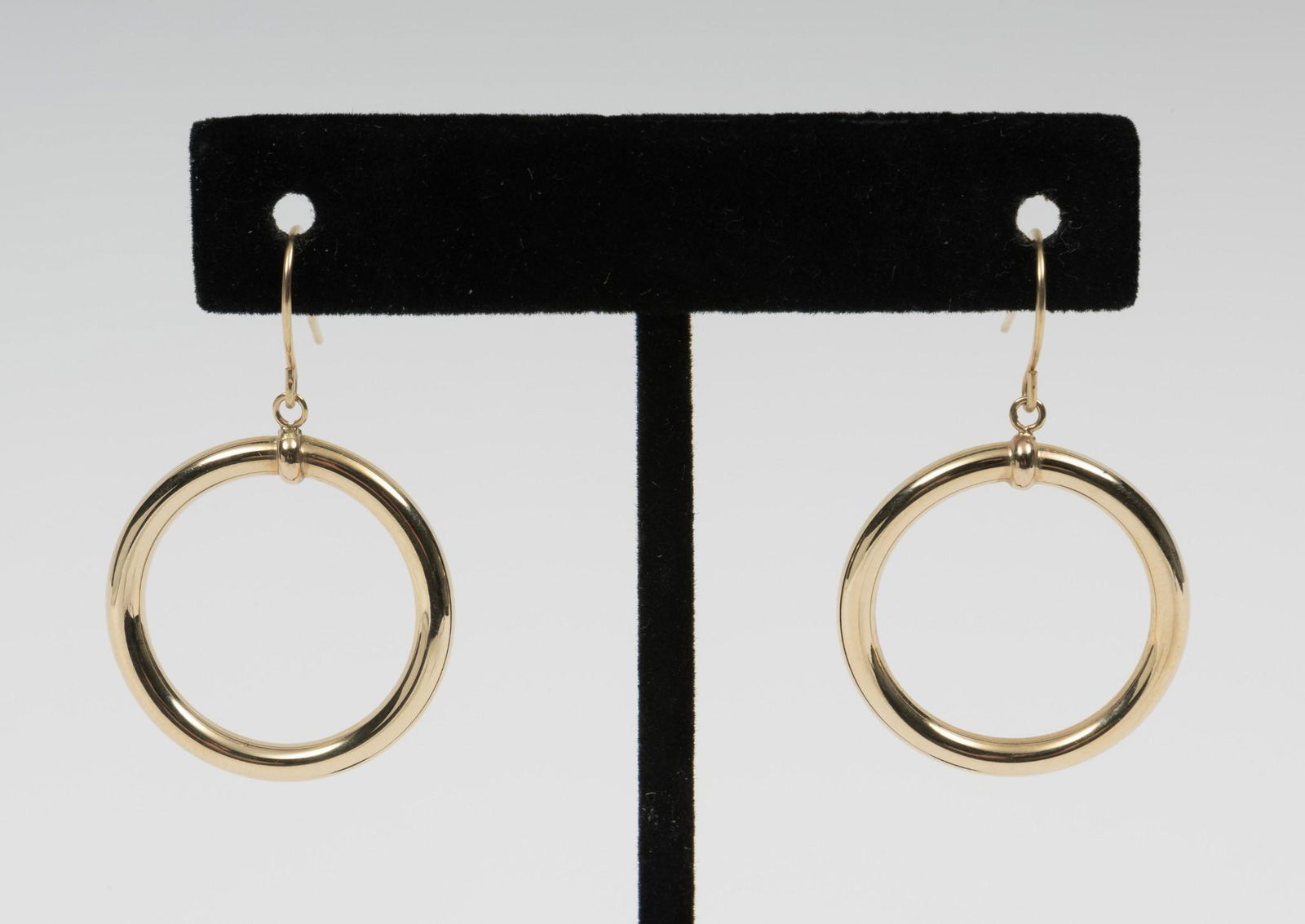14k Yellow Gold Circle Earrings (1 of 2)