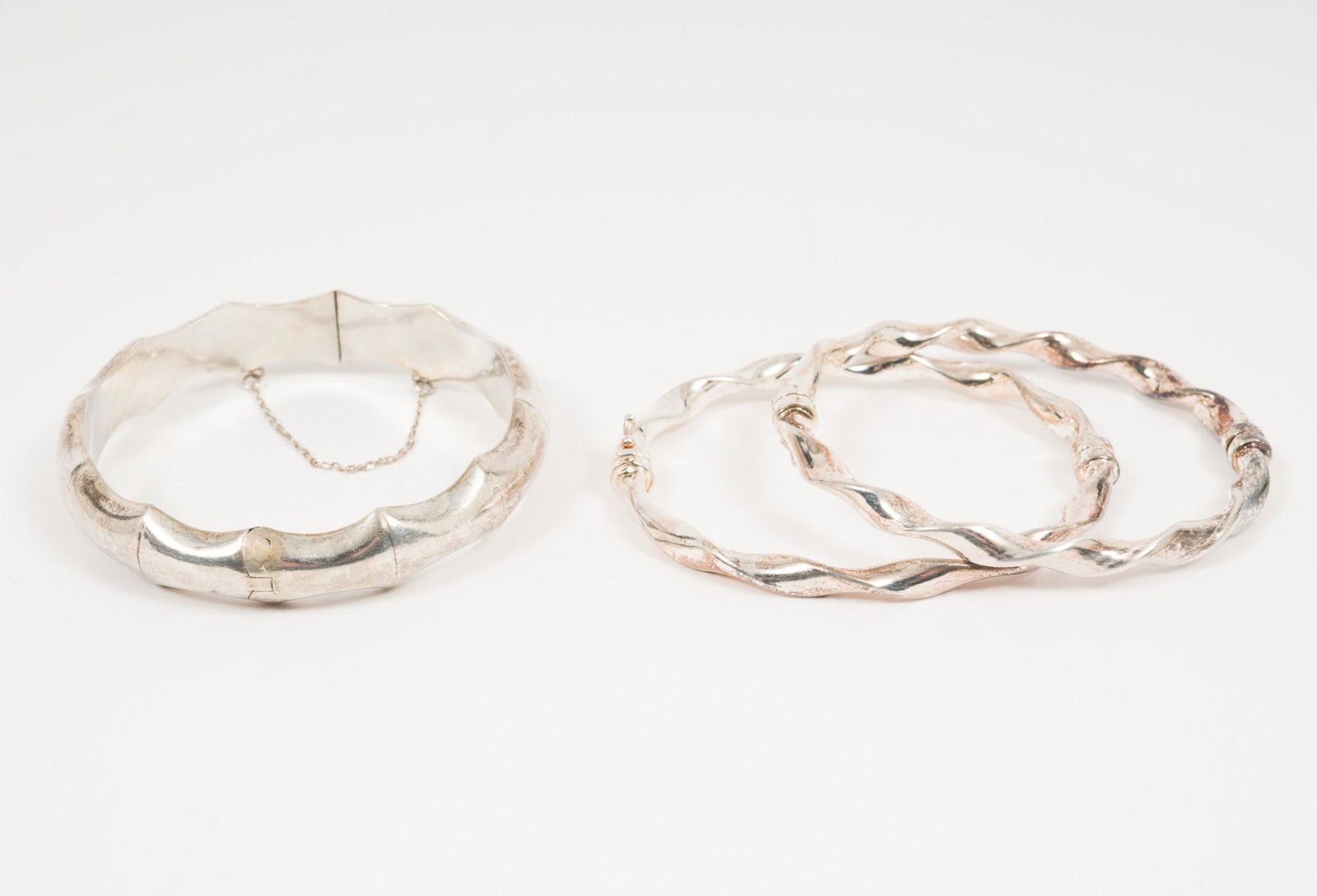 3 Sterling Bangle Bracelets (1 of 3)