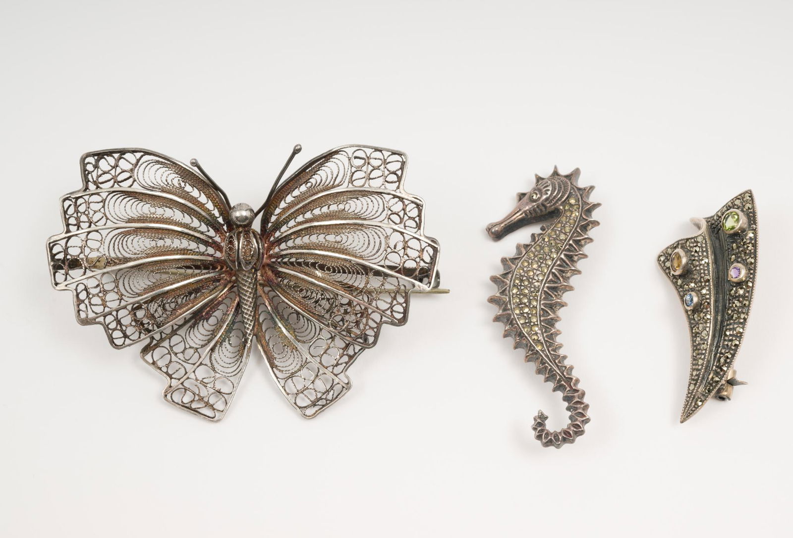 3 Silver Brooches (1 of 3)