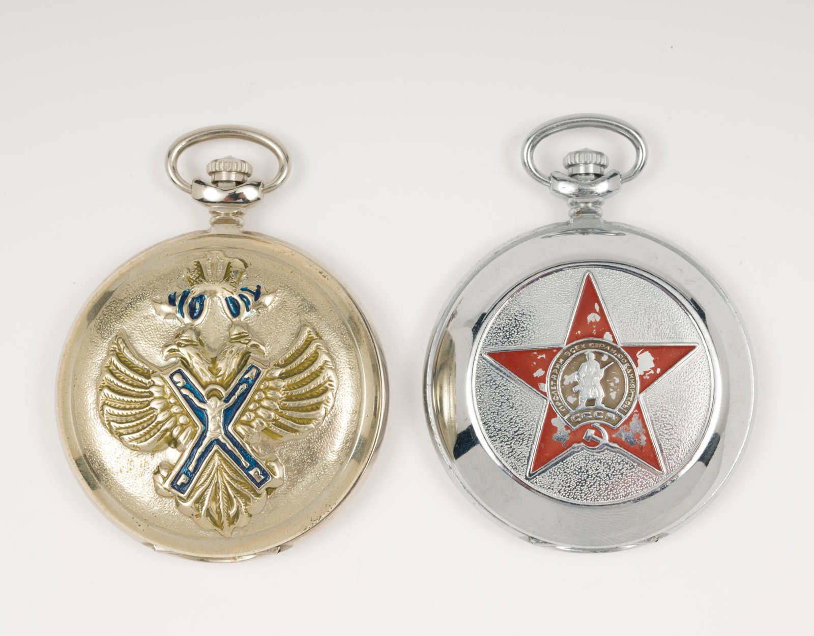 2 Molnija Russian Pocketwatches (1 of 9)