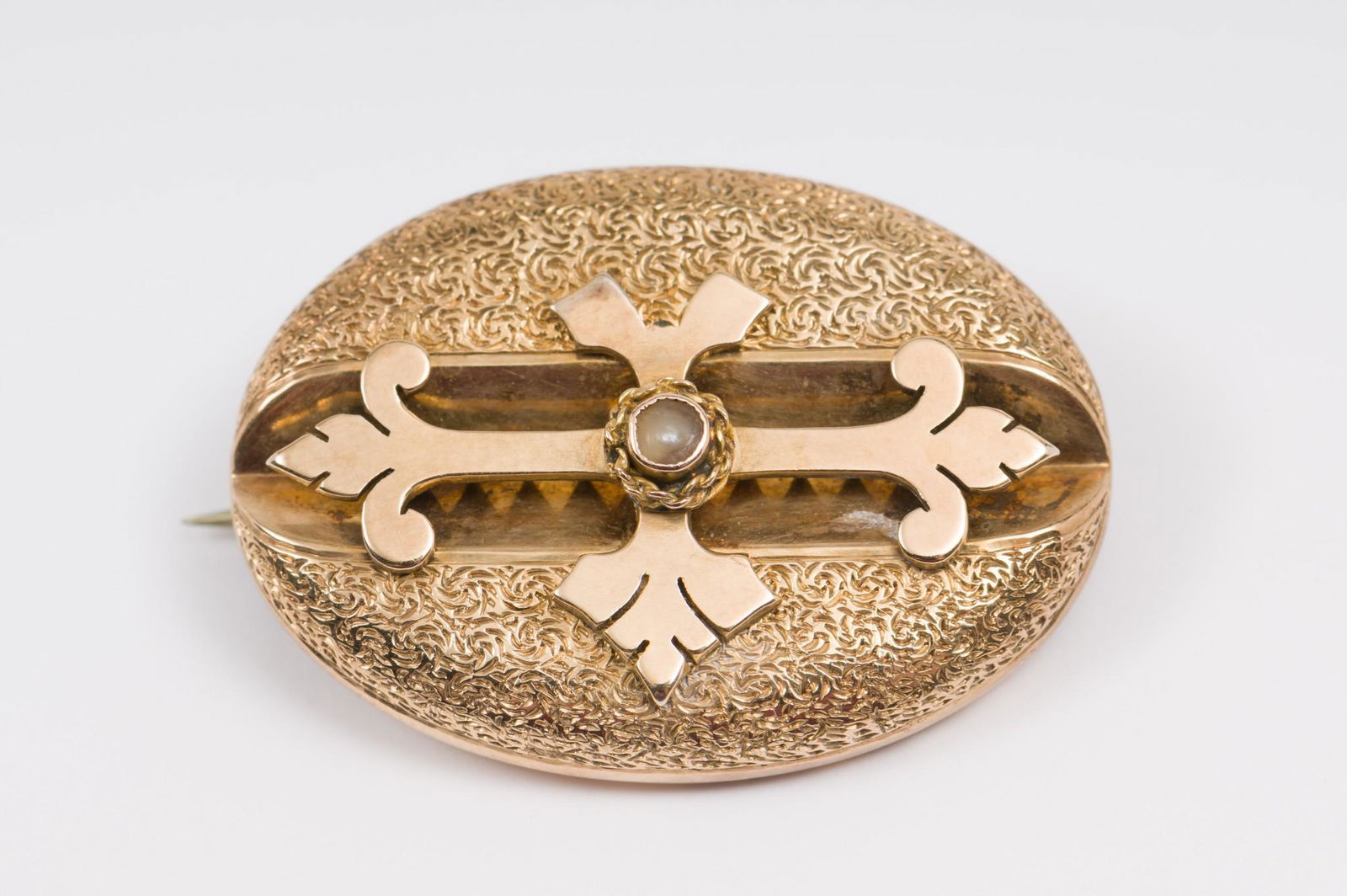 Victorian 14k Gold Pendant Brooch (1 of 2)