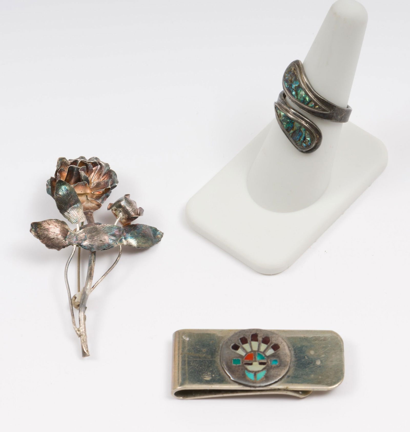 3 Sterling Articles Incl. Mexican (1 of 8)