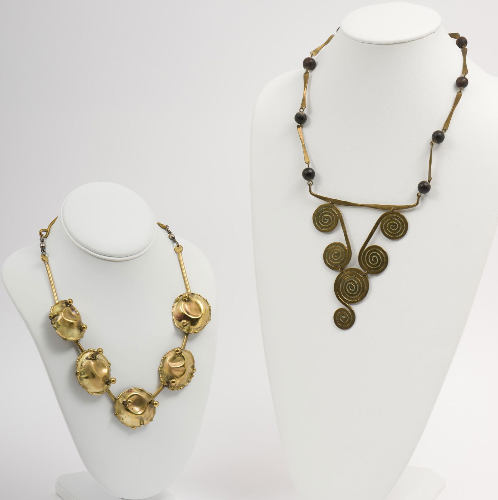 2 Northern African Brass Necklaces (1 of 7)