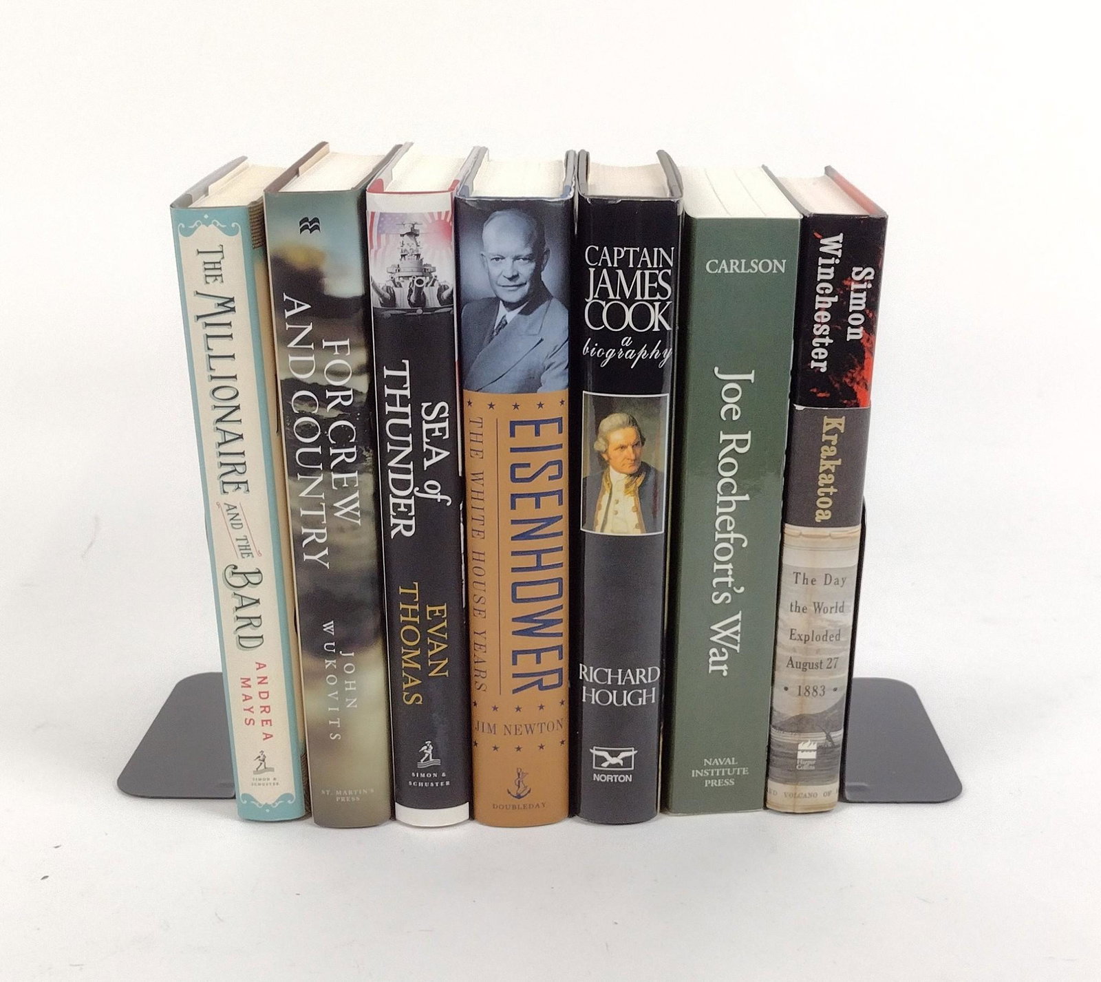 7 Books incl Sea of Thunder: Also includes Eisenhower: The White House Years; Captain James Cook; For Crew and Country, and more. MEG IMPORTANT: Before bidding, please read the terms and conditions. When you registered for the au