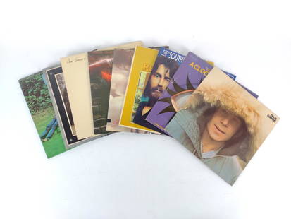 9 Records incl Paul Simon: Includes Paul Simon, Arlo Guthrie, John Sebastian, Holiday, Liv, Stanley Kubrick's A Clockwork Orange, The Southern, Hillman, Furay Band. JB IMPORTANT: Before bidding, please read the terms and condit