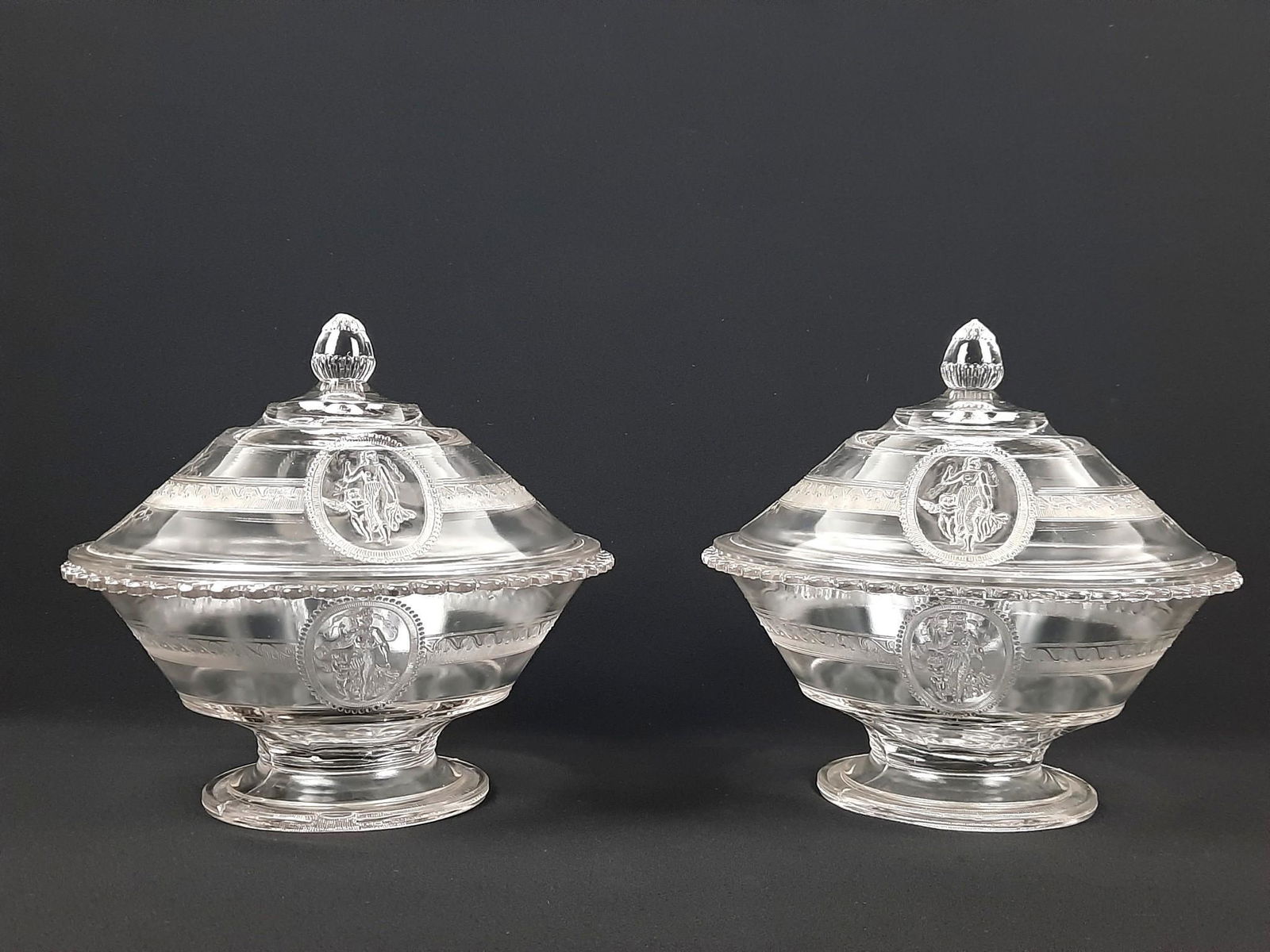 2 EAPG Cupid and Venus Covered Compotes (1 of 3)