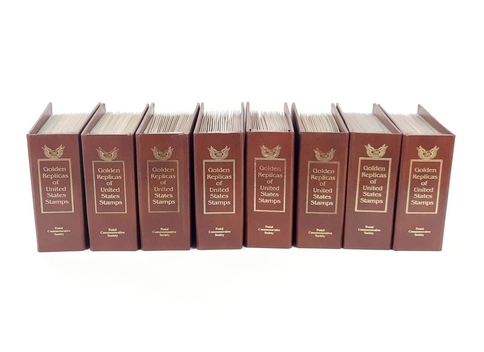 8 Golden Replica Stamp Albums (1 of 9)
