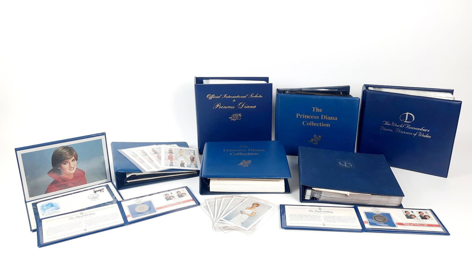 Large Grouping Princess Diana and Prince William Stamps and 1st Day Coins (1 of 20)